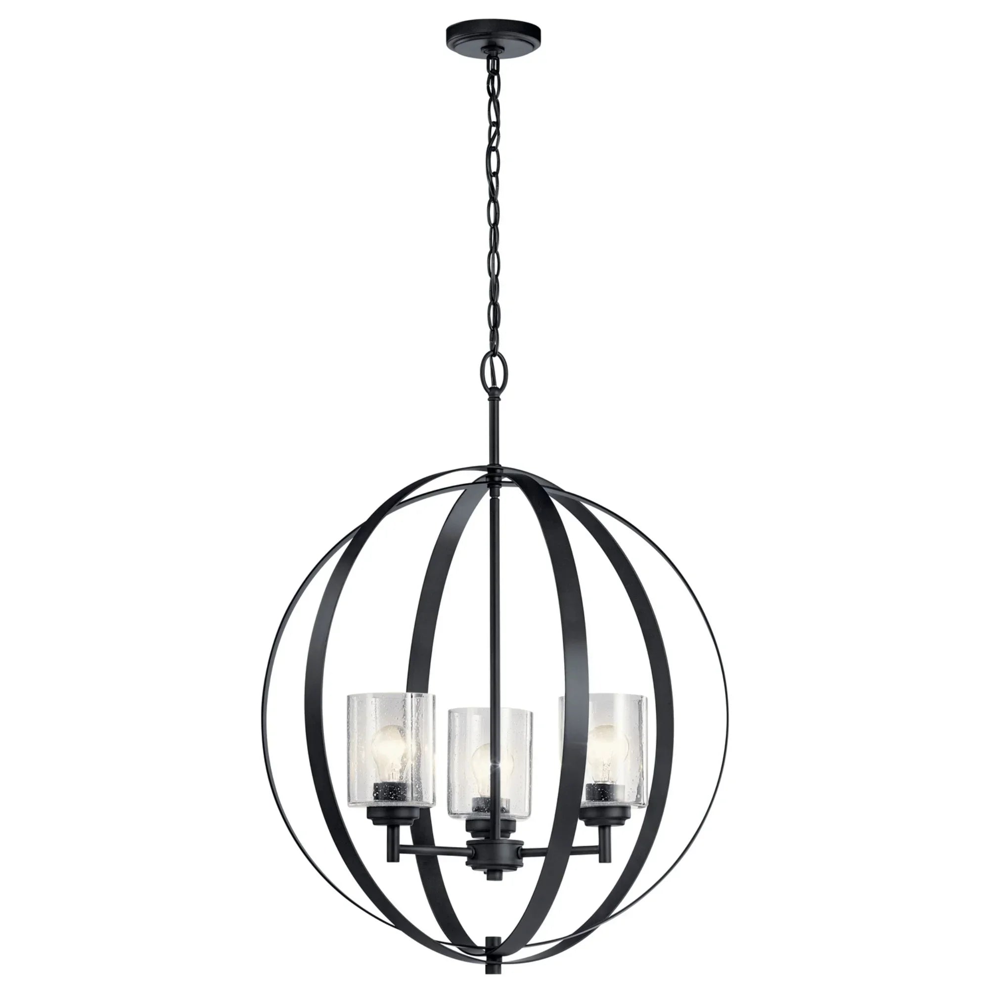 Winslow 31" 3-Light Globe Chandelier - Bees Lighting