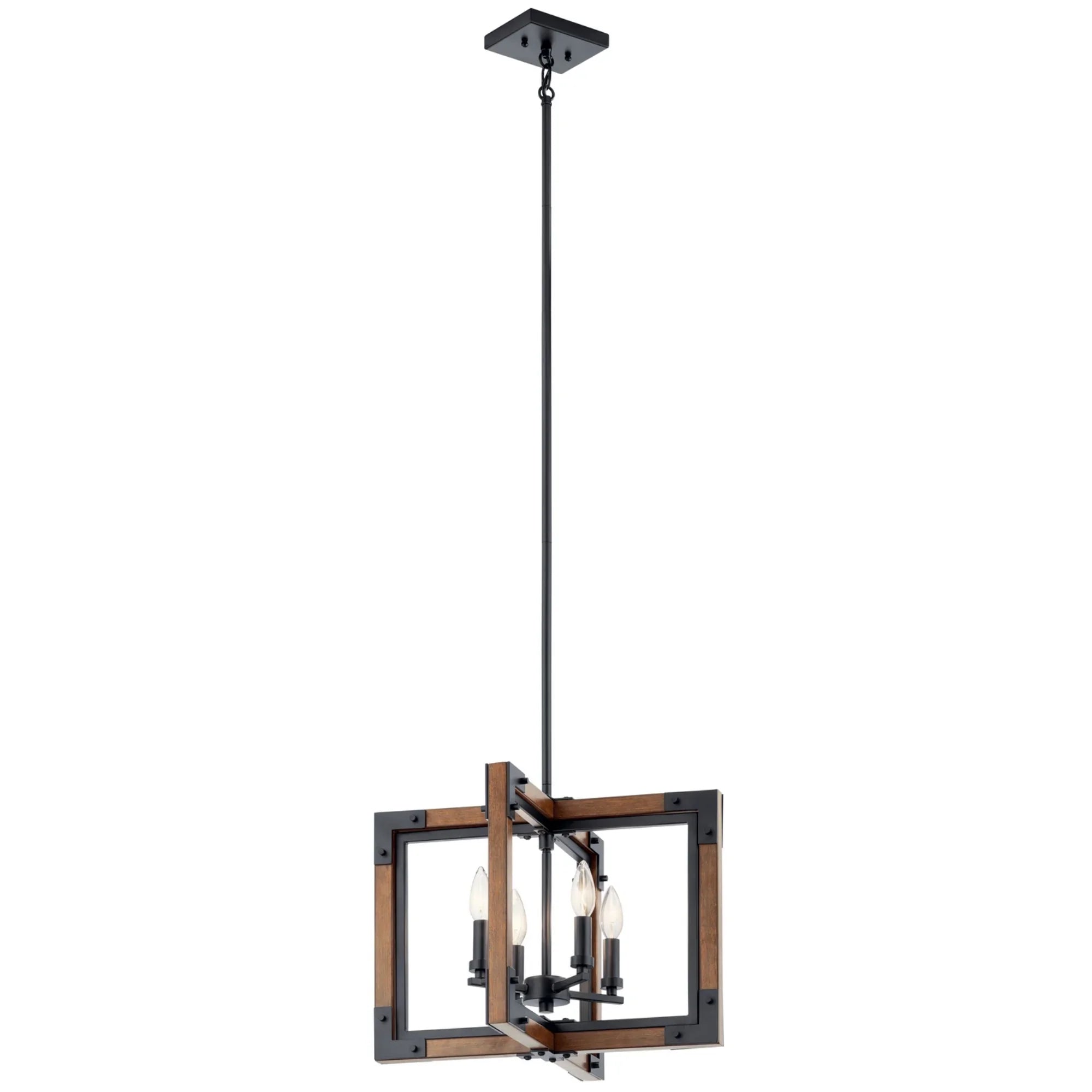 Marimount 18" 4-Light Chandelier, Mount Auburn Stained Finish - Bees Lighting