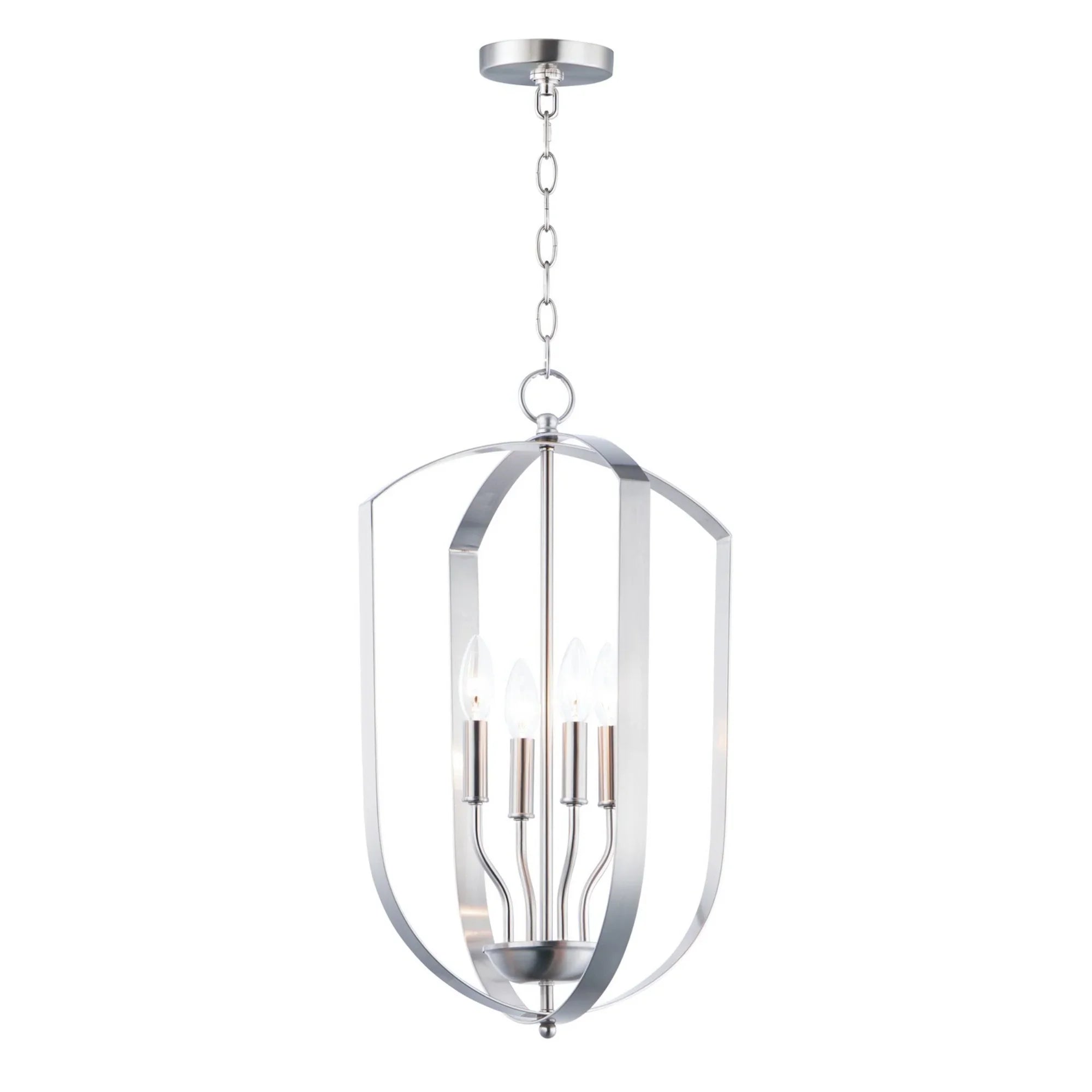 Provident 24" 4-Light Chandelier, Satin Nickel Finish - Bees Lighting