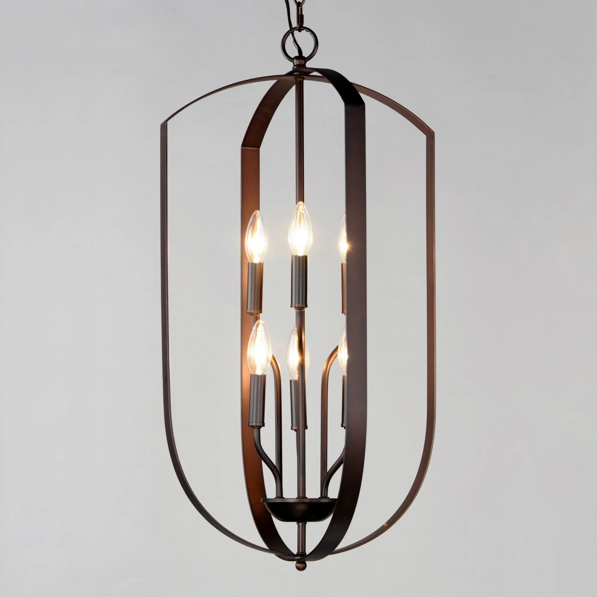 Provident 30" 6-Light Chandelier, Oil Rubbed Bronze Finish - Bees Lighting
