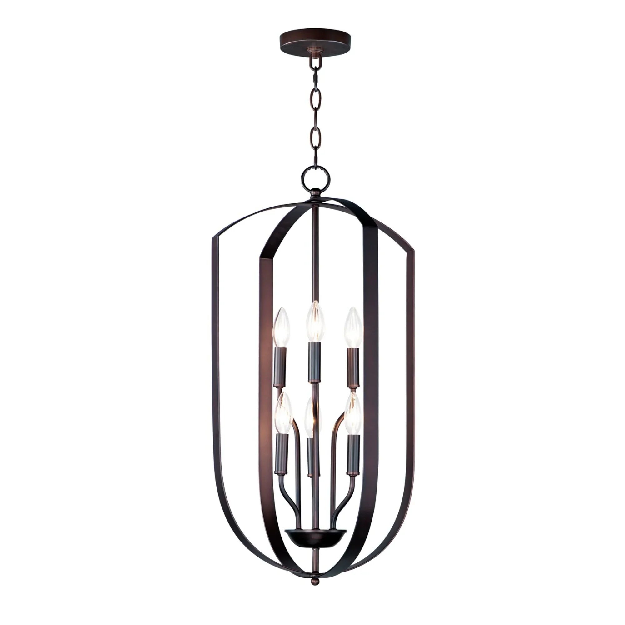 Provident 30" 6-Light Chandelier, Oil Rubbed Bronze Finish - Bees Lighting