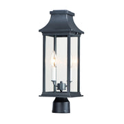 Vicksburg 20" 2-Light Outdoor Post Mount, Black Finish - Bees Lighting