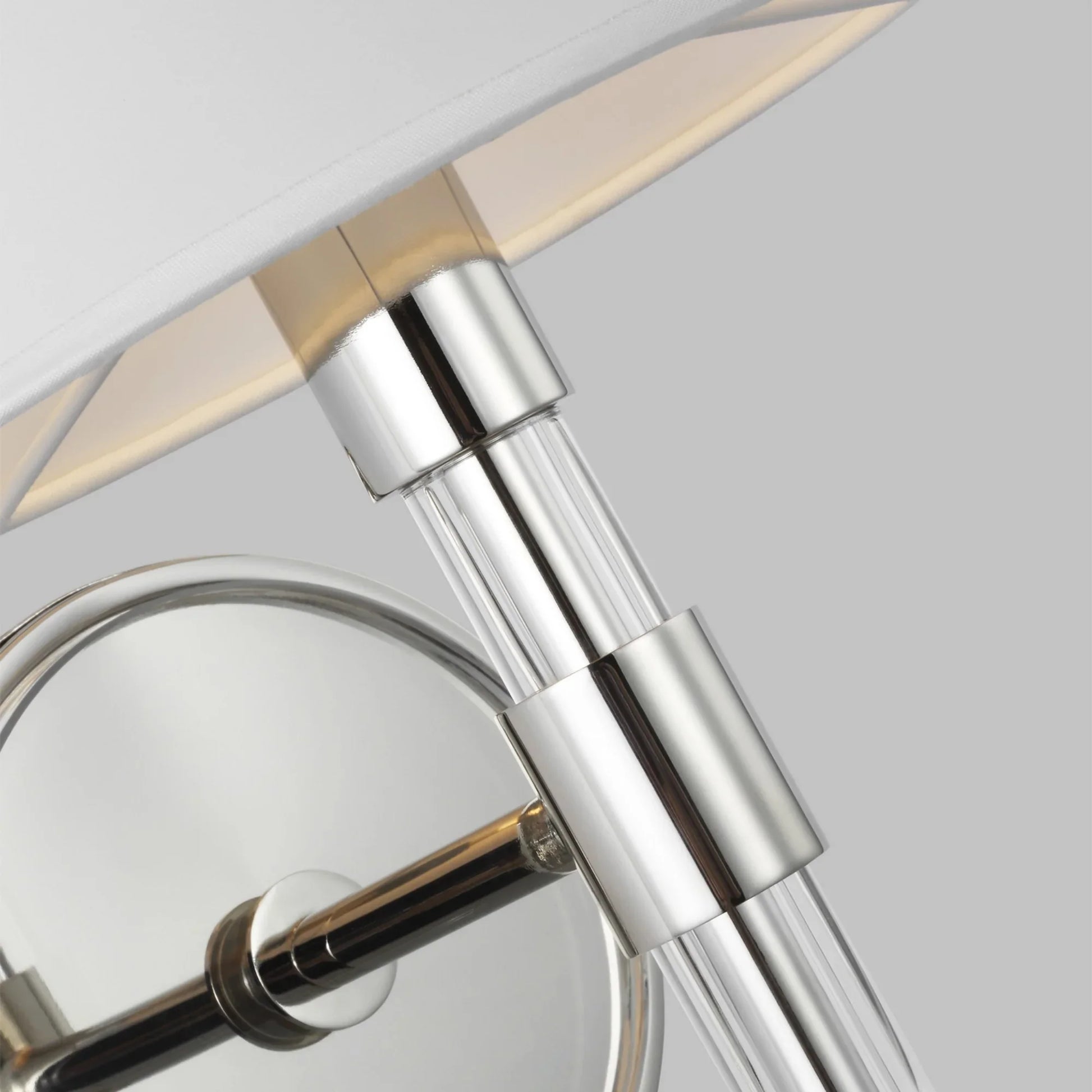 Robert 12" Wall Sconce, Polished Nickel Finish - Bees Lighting