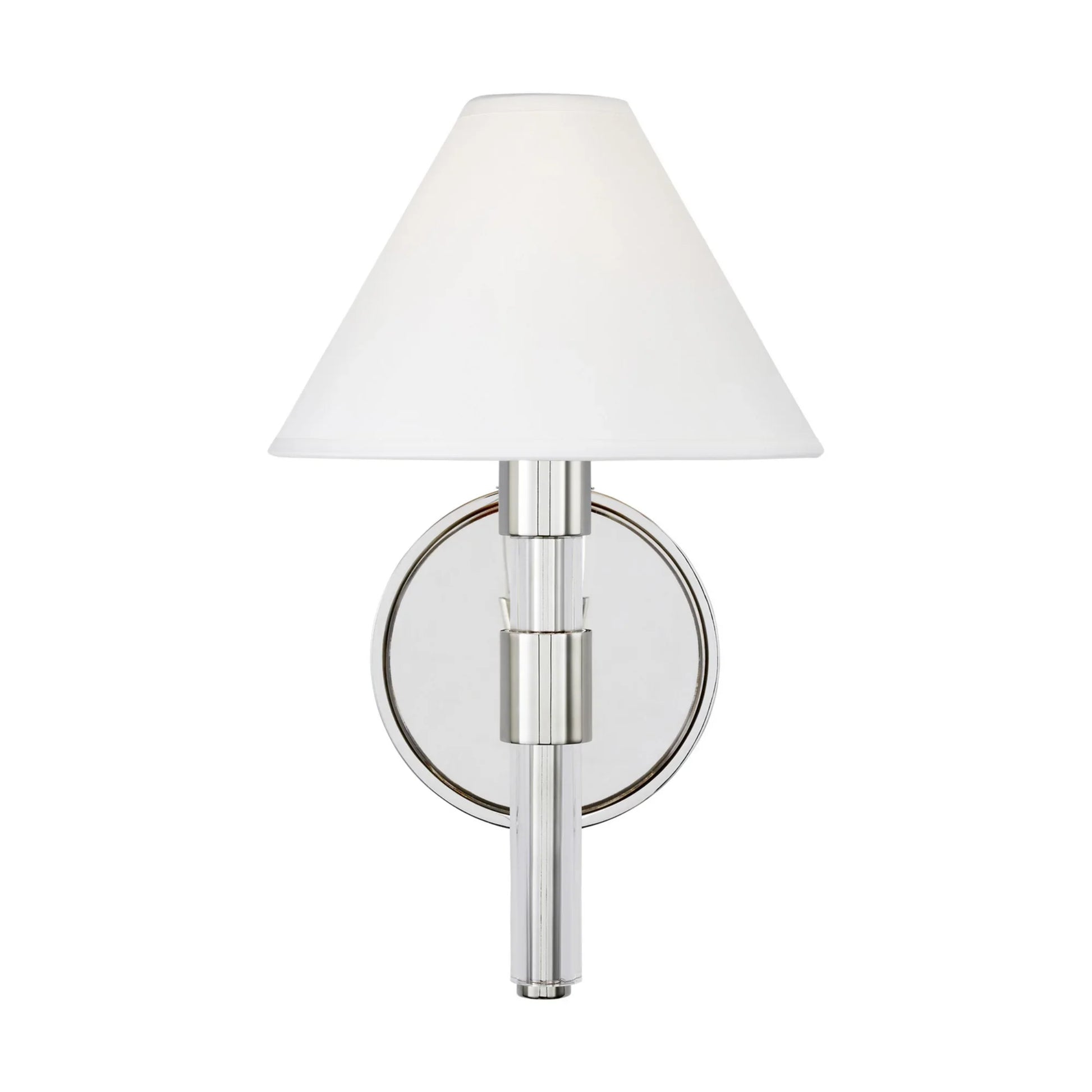 Robert 12" Wall Sconce, Polished Nickel Finish - Bees Lighting