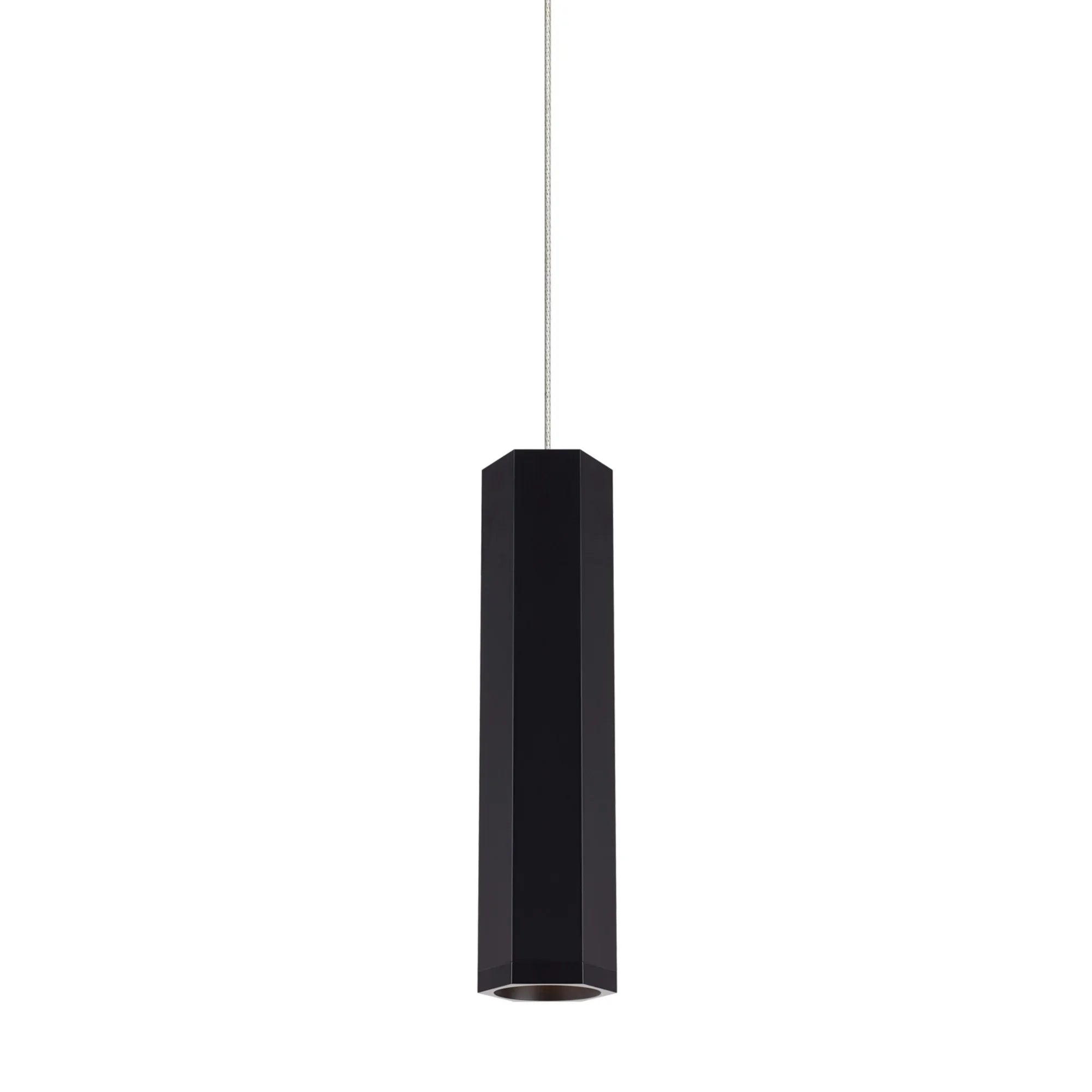 Blok Freejack Pendant, Matte Black/Satin Nickel Finish - Bees Lighting