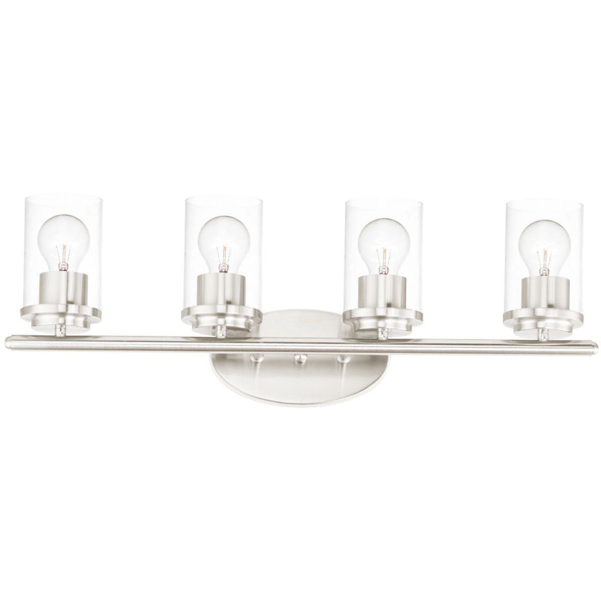 Corona 26 In. 4 Lights Vanity Light with clear glass