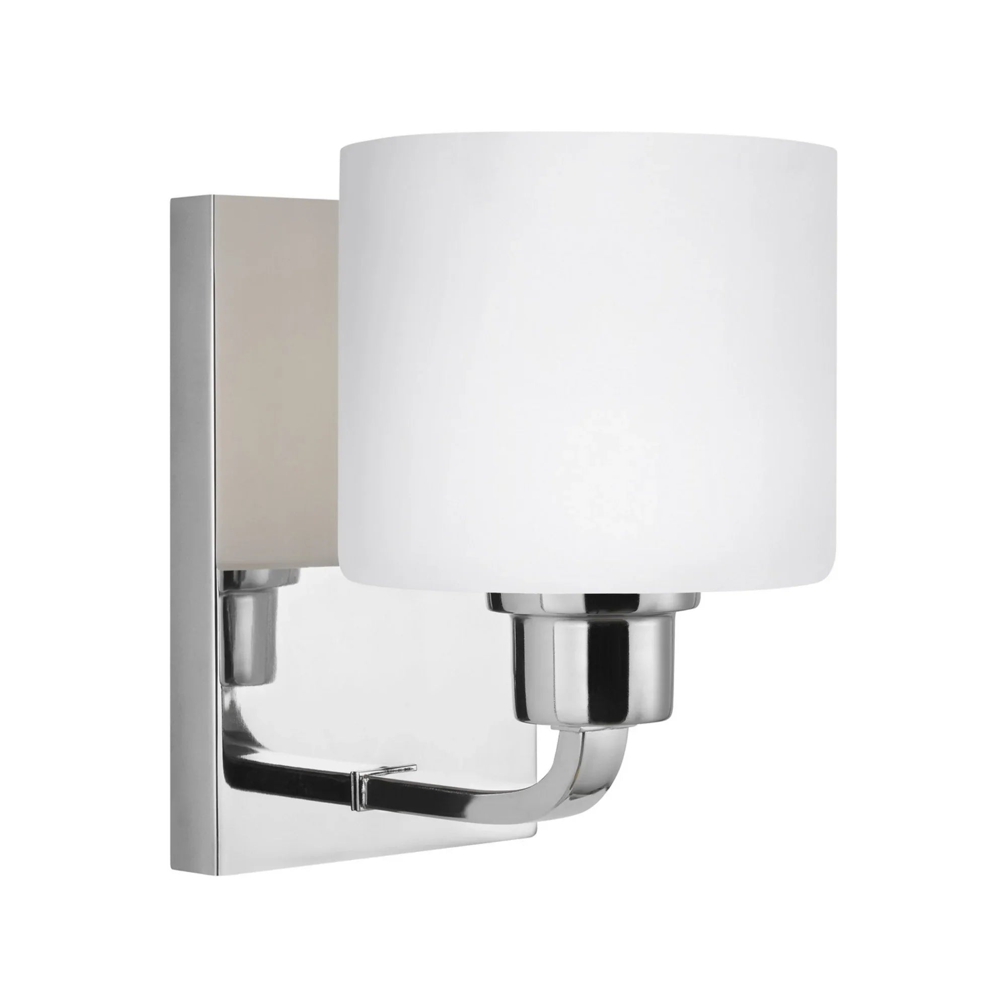 Canfield 8" Bathroom Sconce, Chrome Finish - Bees Lighting