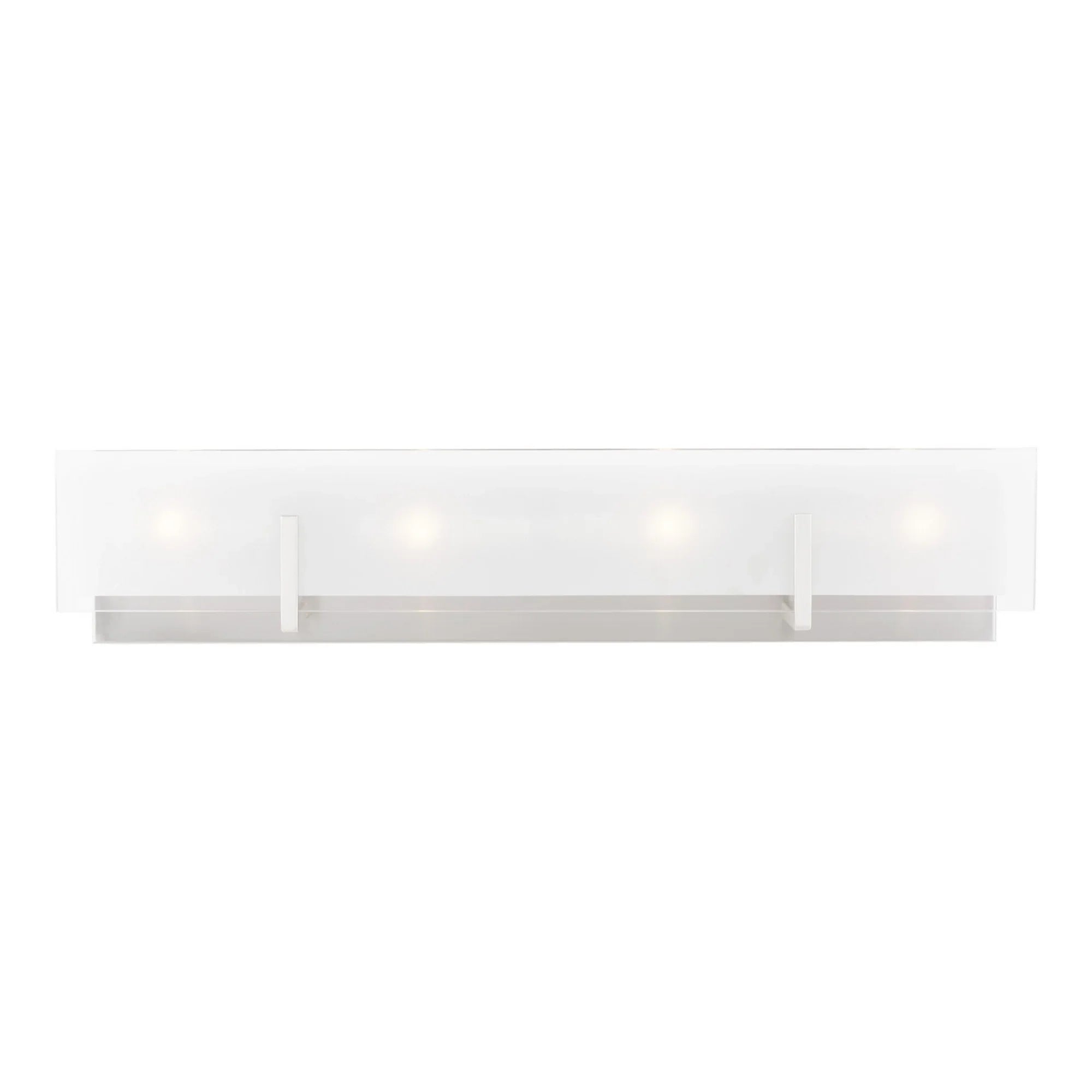 Syll 26" 4-Light LED Bathroom Vanity, Brushed Nickel Finish - Bees Lighting
