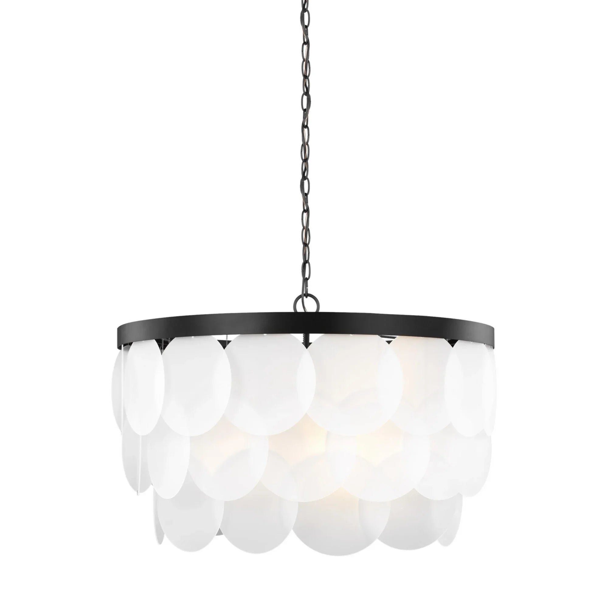 Mellita 30" 8-Light Pendant, Midnight Black Finish - Bees Lighting