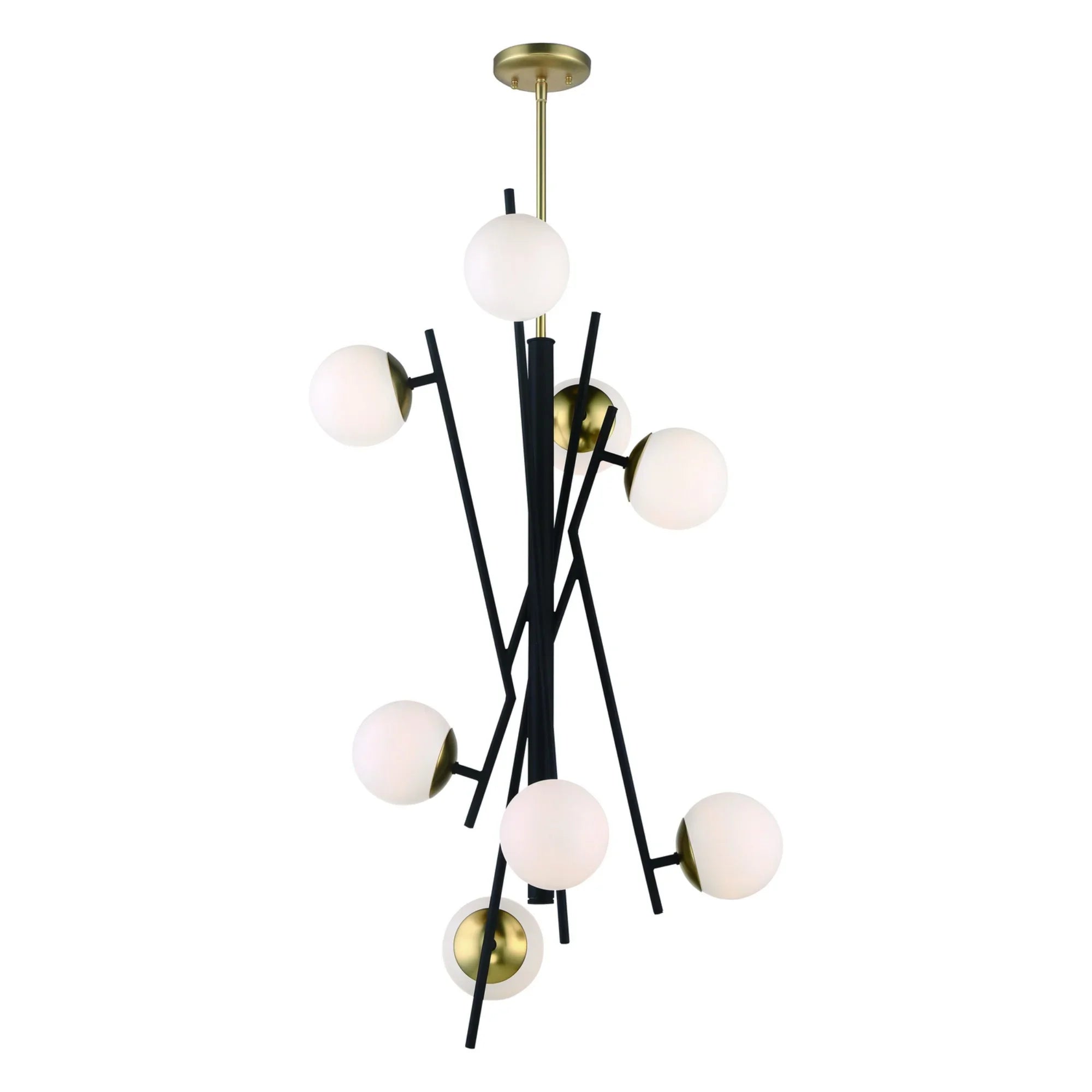 Alluria 23" 8-Light LED Pendant, Weathered Black & Autumn Gold Finish - Bees Lighting