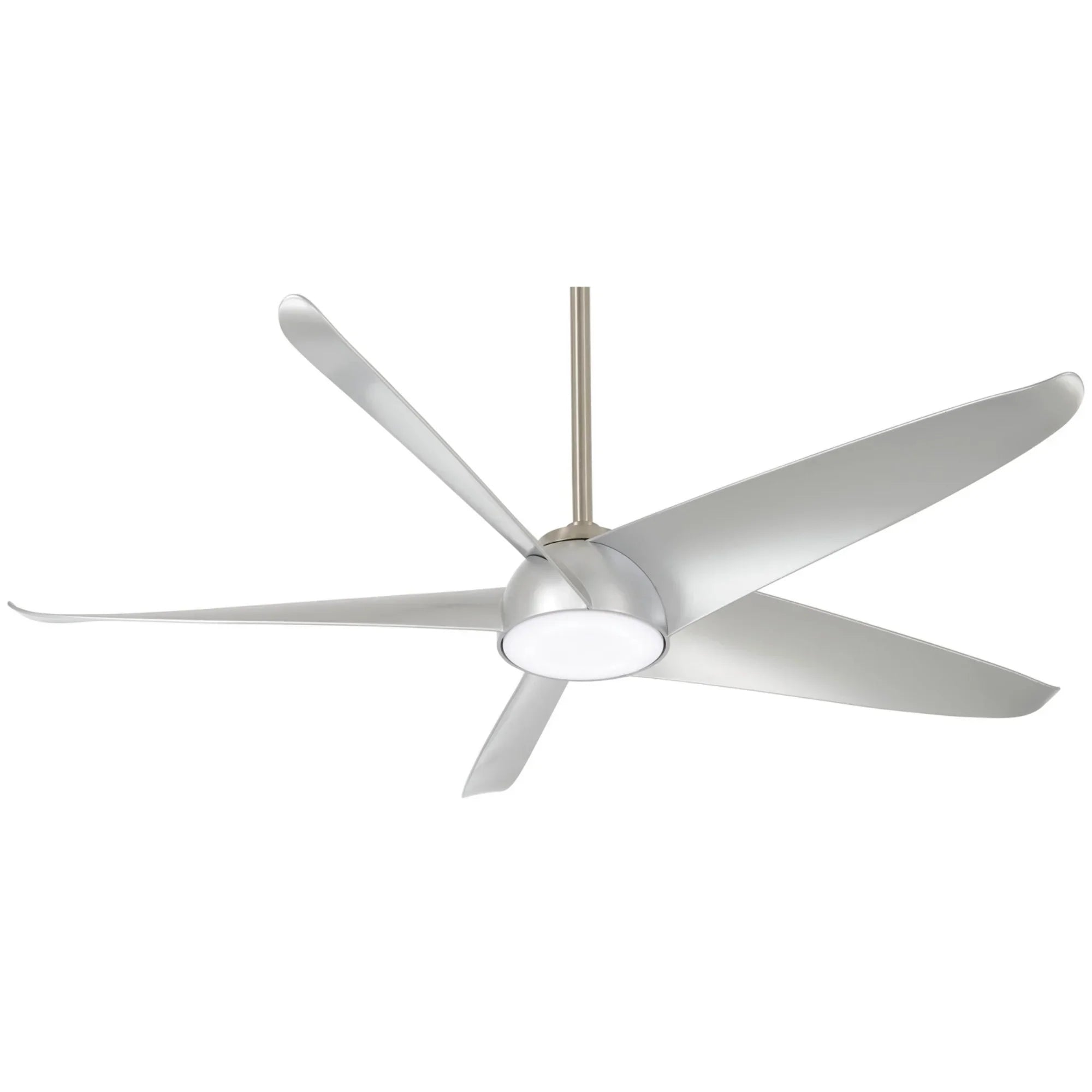 Ellipse LED 60" Silver Smart Ceiling Fan with Light and Remote - Bees Lighting