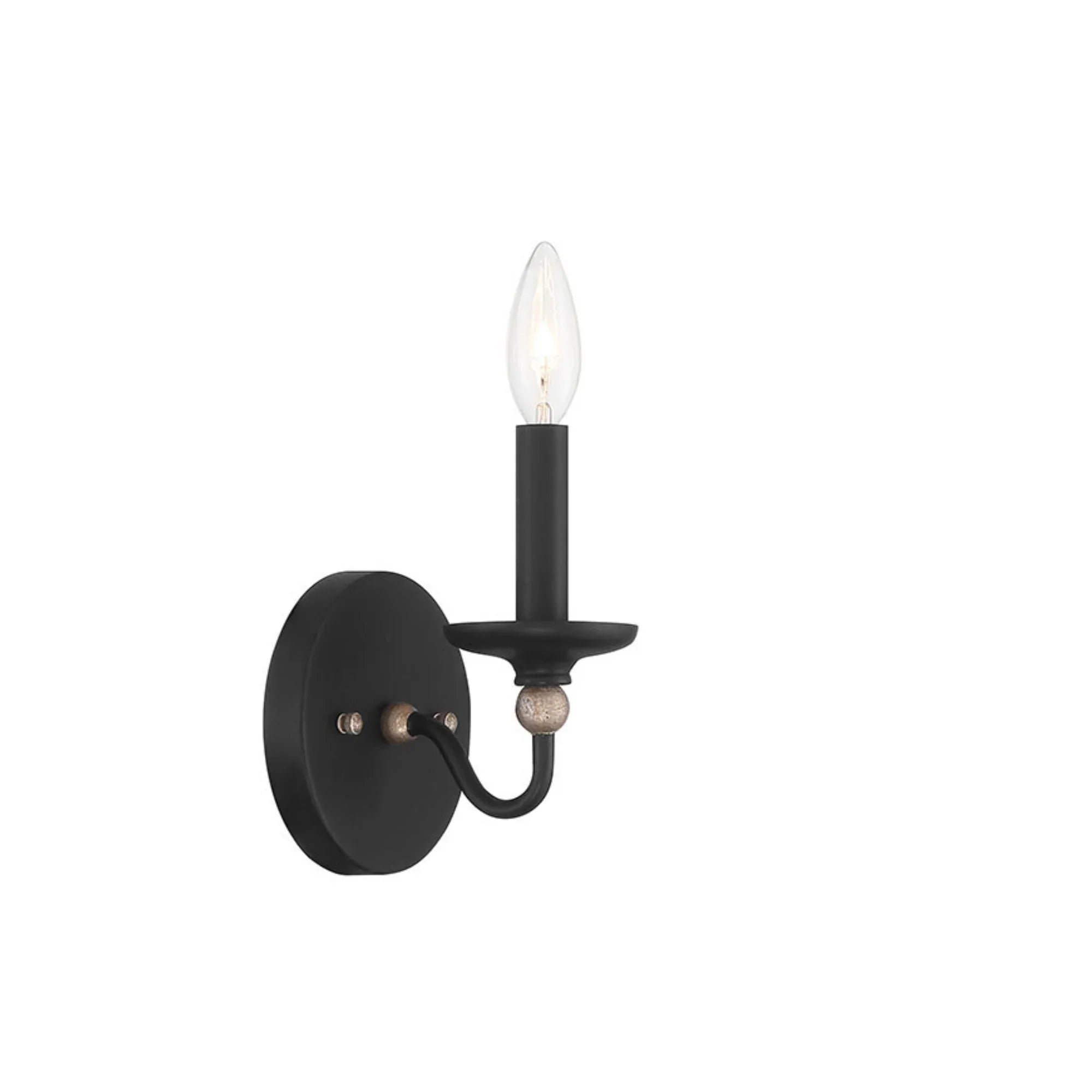 Westchester County 10" Wall Sconce, Sand Coal & Gold Finish - Bees Lighting