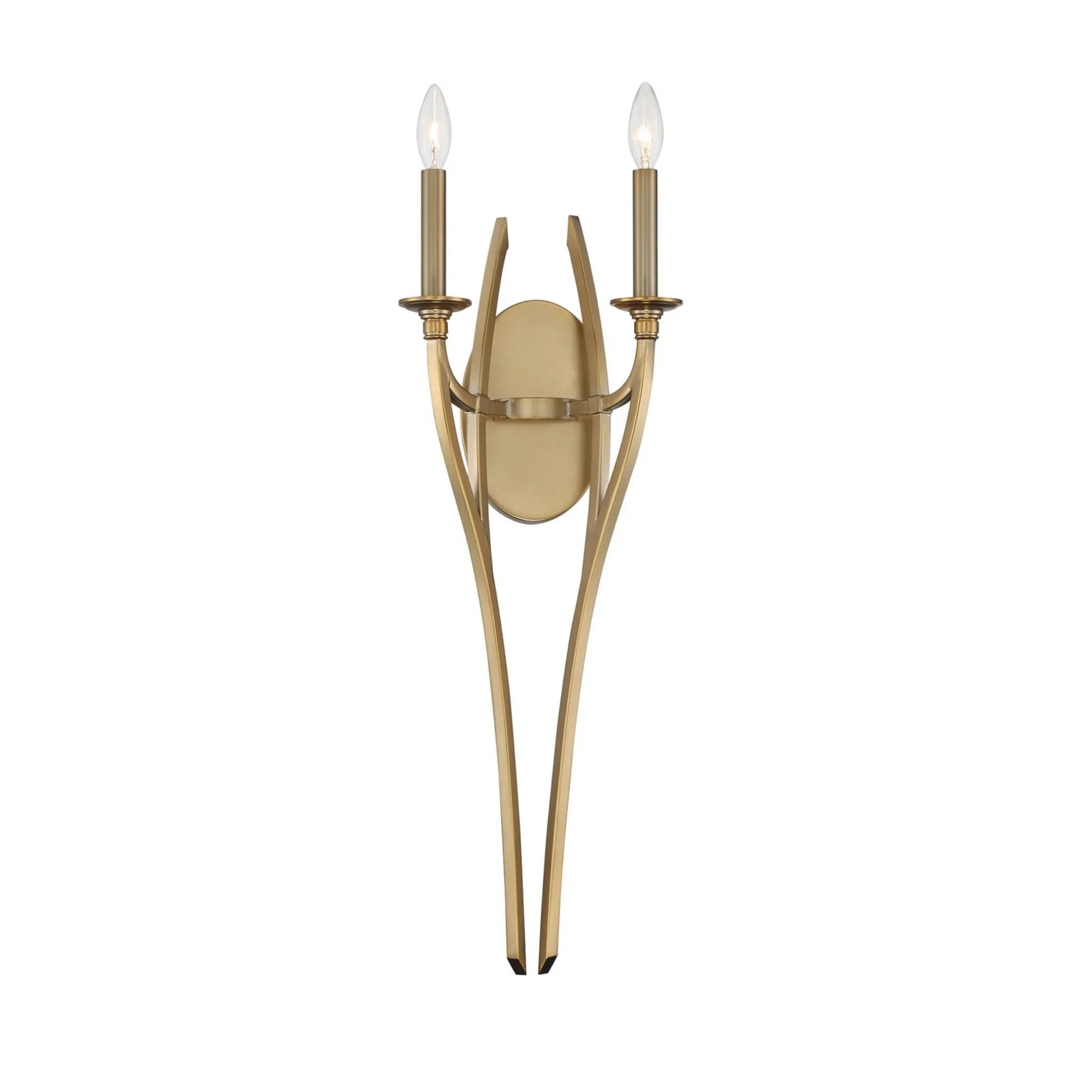 Covent Park 28" 2-Light Wall Sconce, Brushed Honey Gold Finish - Bees Lighting