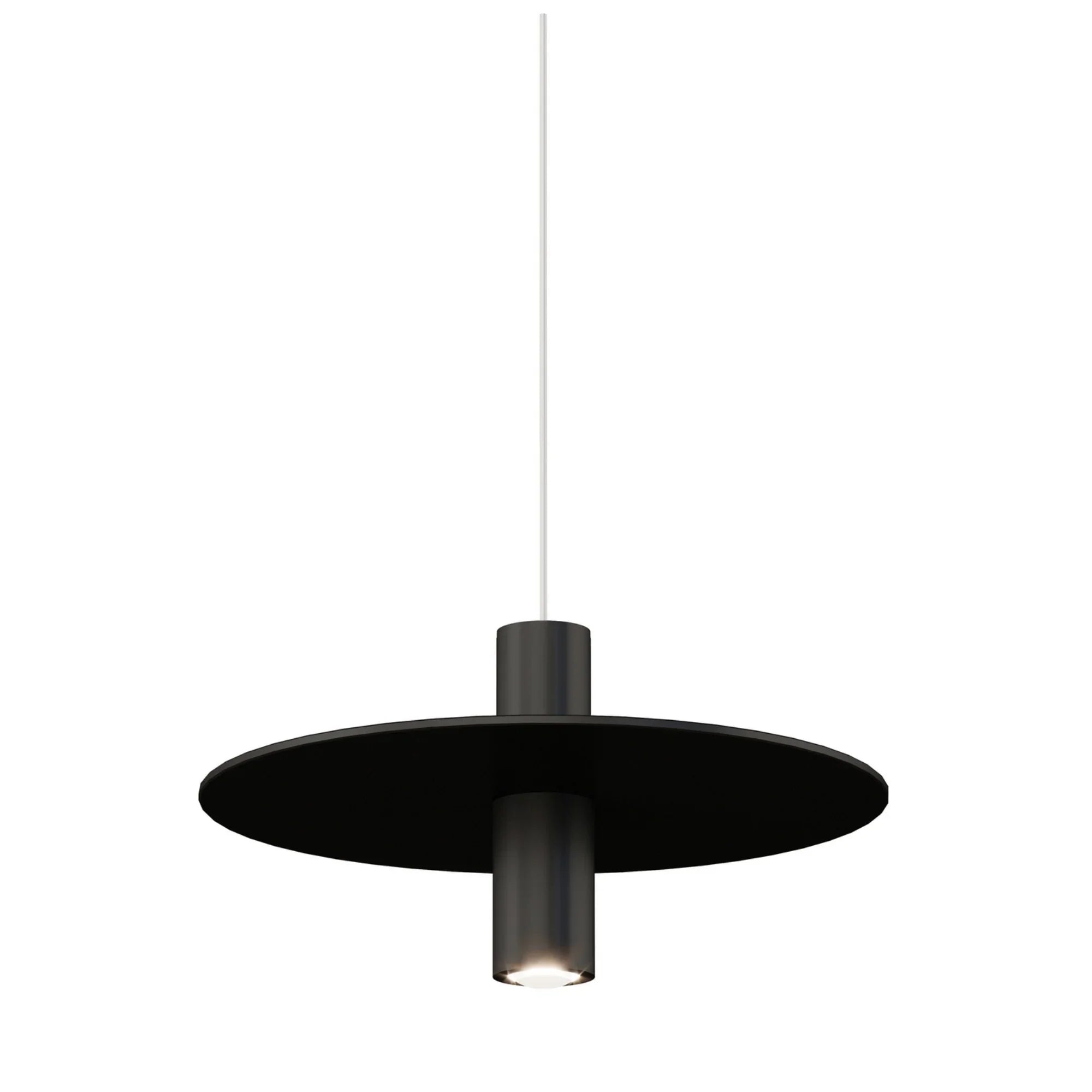 Ponte Monopoint LED Pendant, Nightshade Black Finish - Bees Lighting