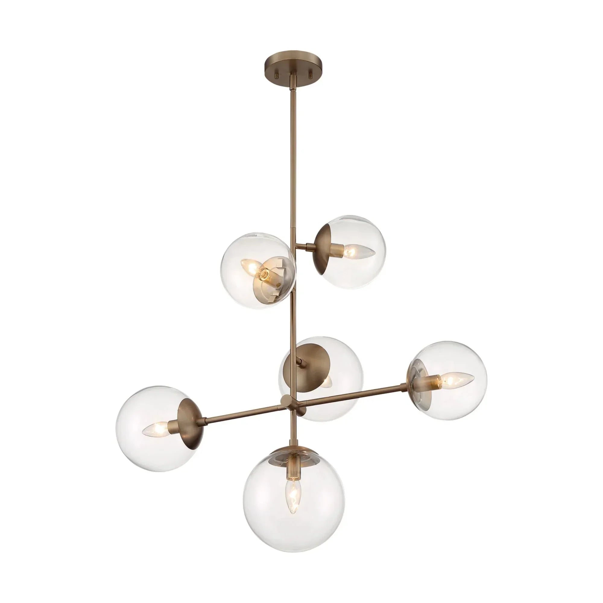 Sky Pendant Light Black Finish, Clear Glass - Bees Lighting