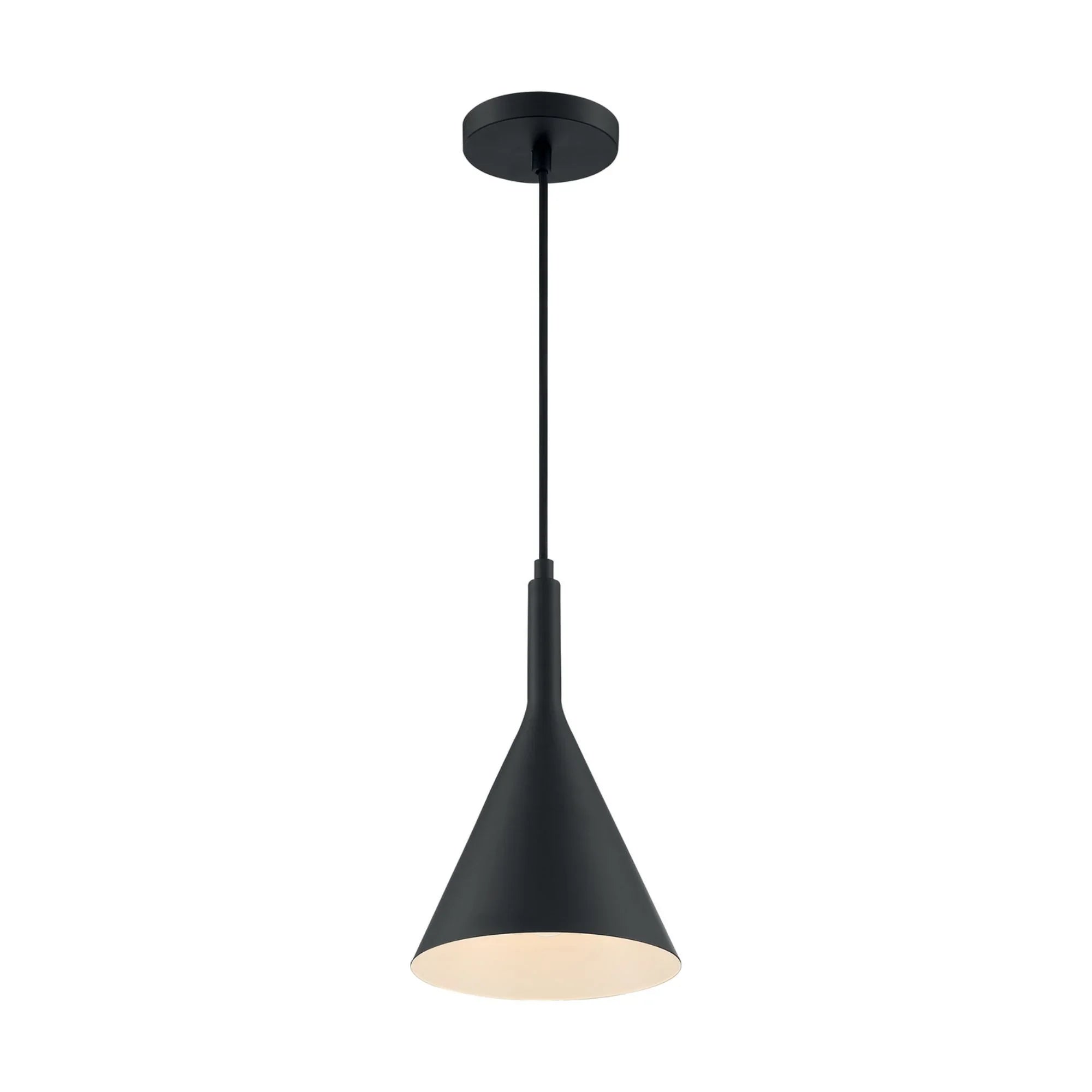 Lightcap 8" Pendant, Black Finish - Bees Lighting