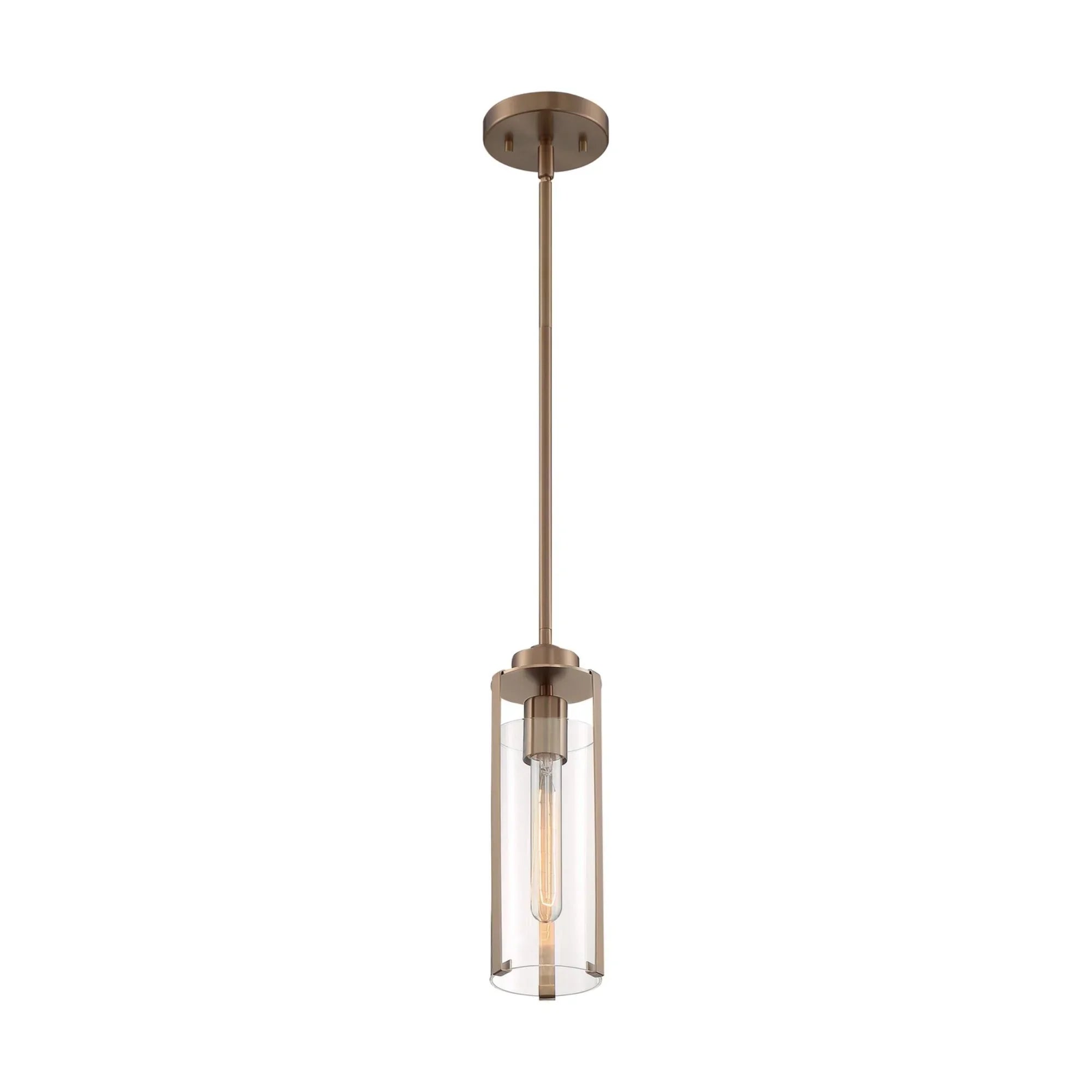 Marina 5 in. 1 Light Pendant Light, Clear Glass - Bees Lighting