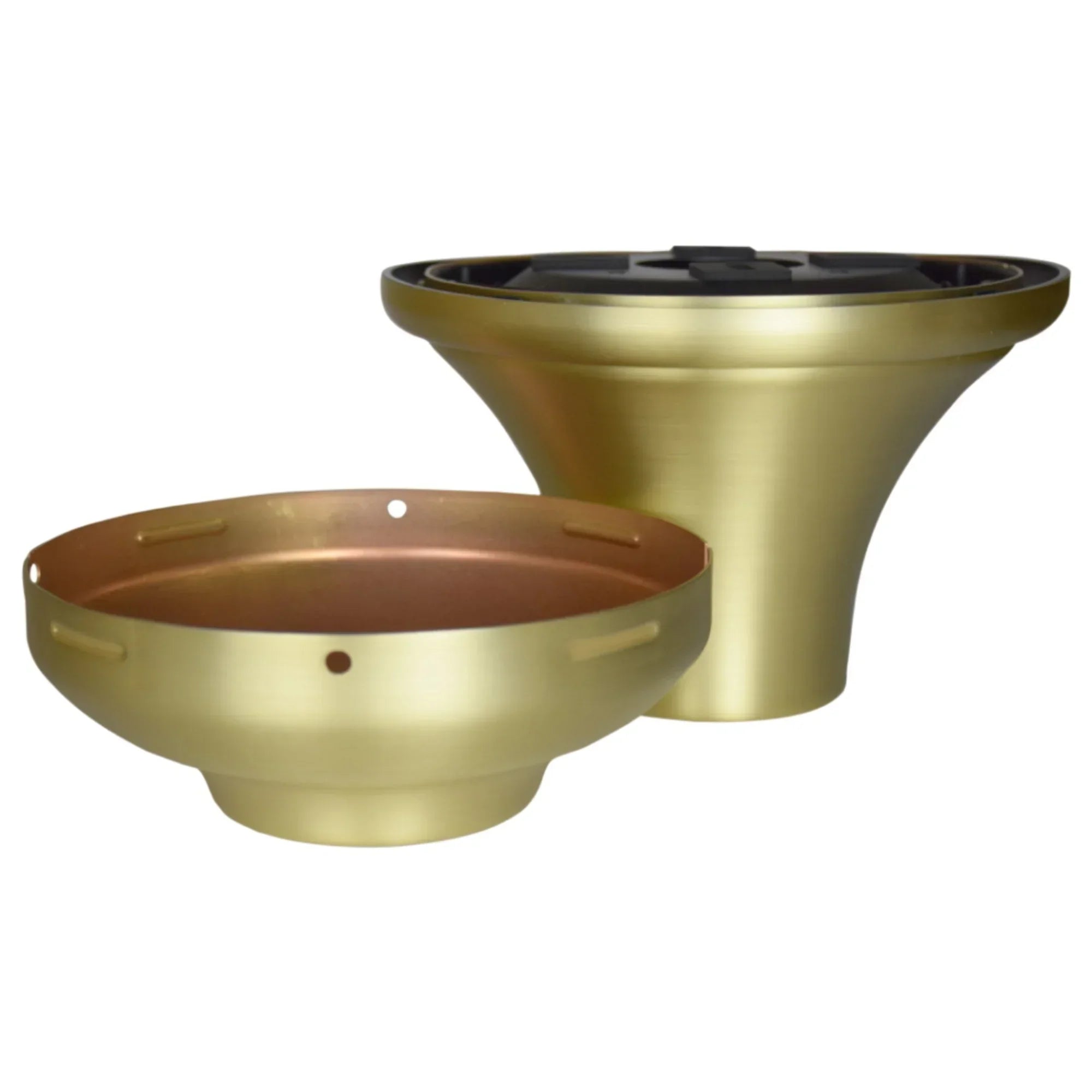 Fanimation Flush Mount Kit, Wet Rated, Brushed Satin Brass Finish - Bees Lighting