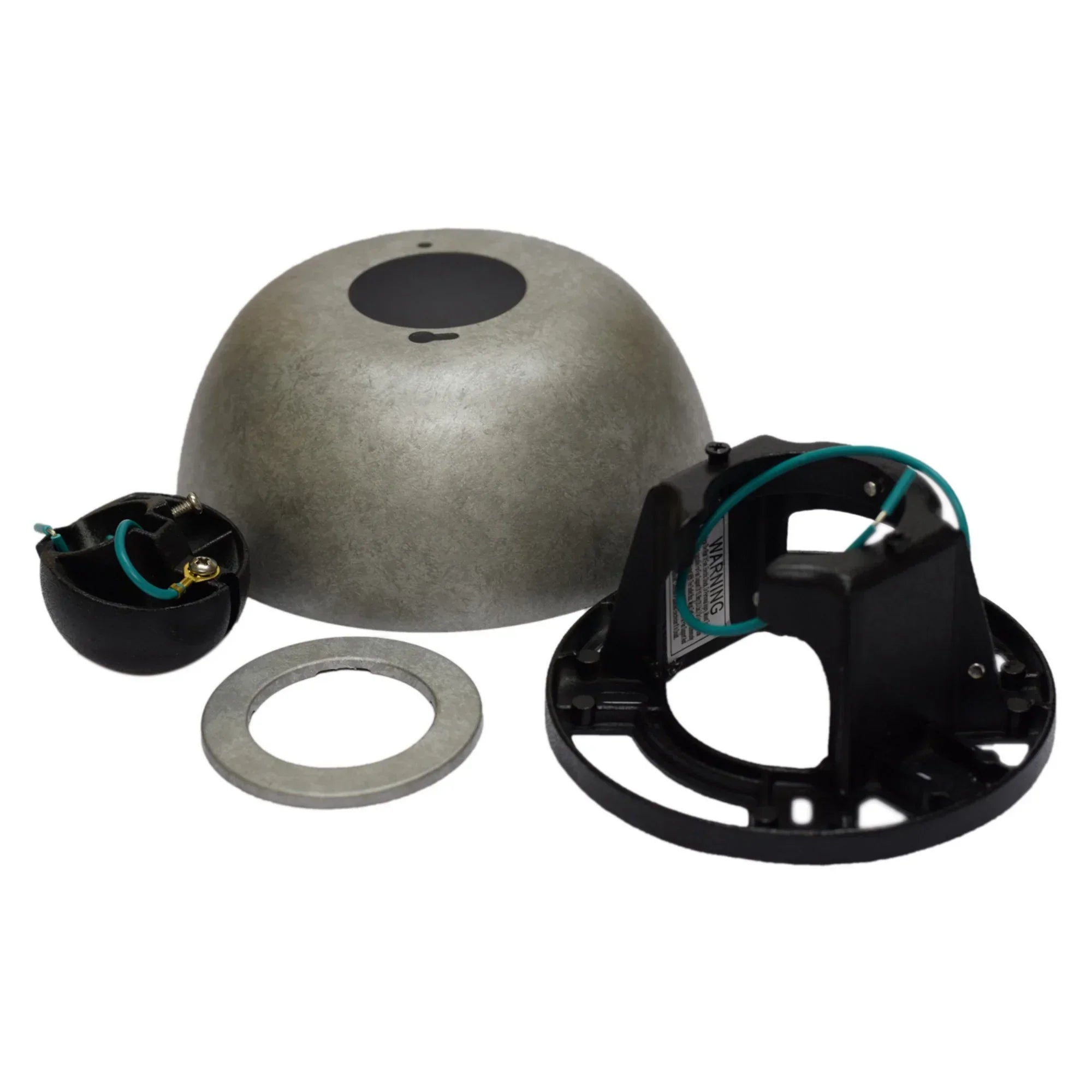 Fanimation Sloped Ceiling Kit, Damp Rated, Galvanized Finish - Bees Lighting