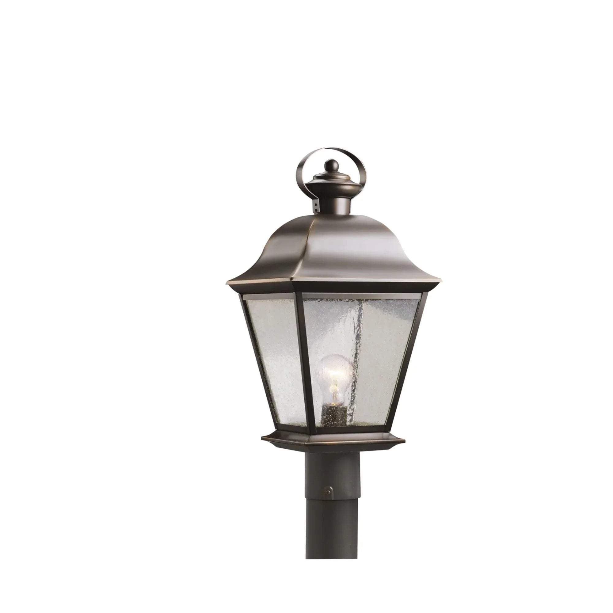 Mount Vernon 21" Outdoor Post Light, Olde Bronze Finish - Bees Lighting