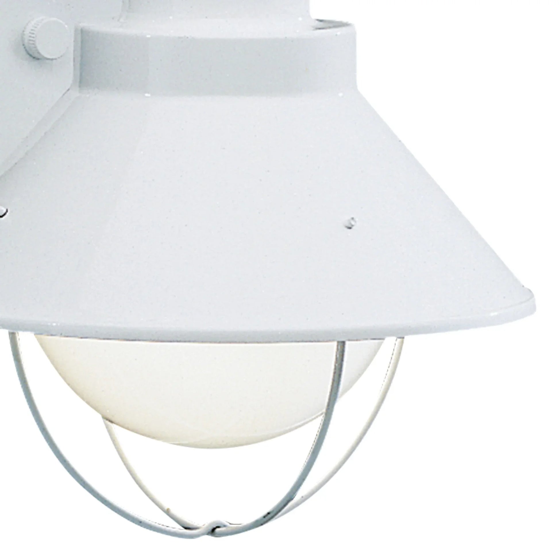 Seaside 12" Outdoor Wall Light, White Finish - Bees Lighting