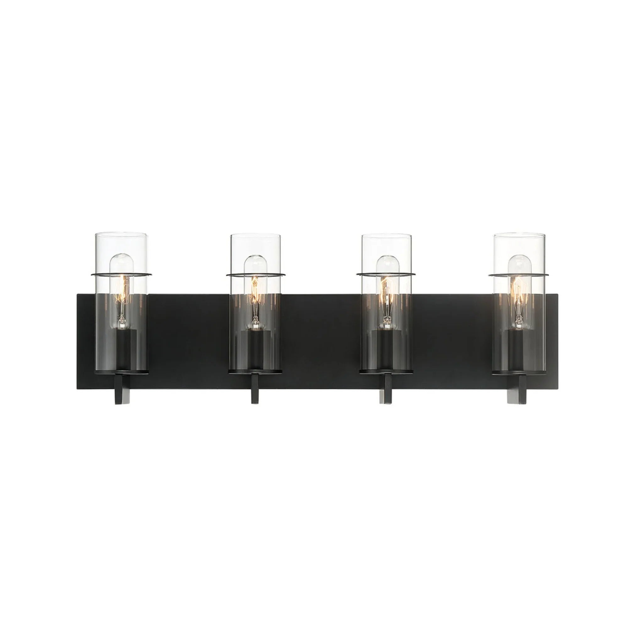 Pista 4-Light 26" Vanity, Black Finish - Bees Lighting