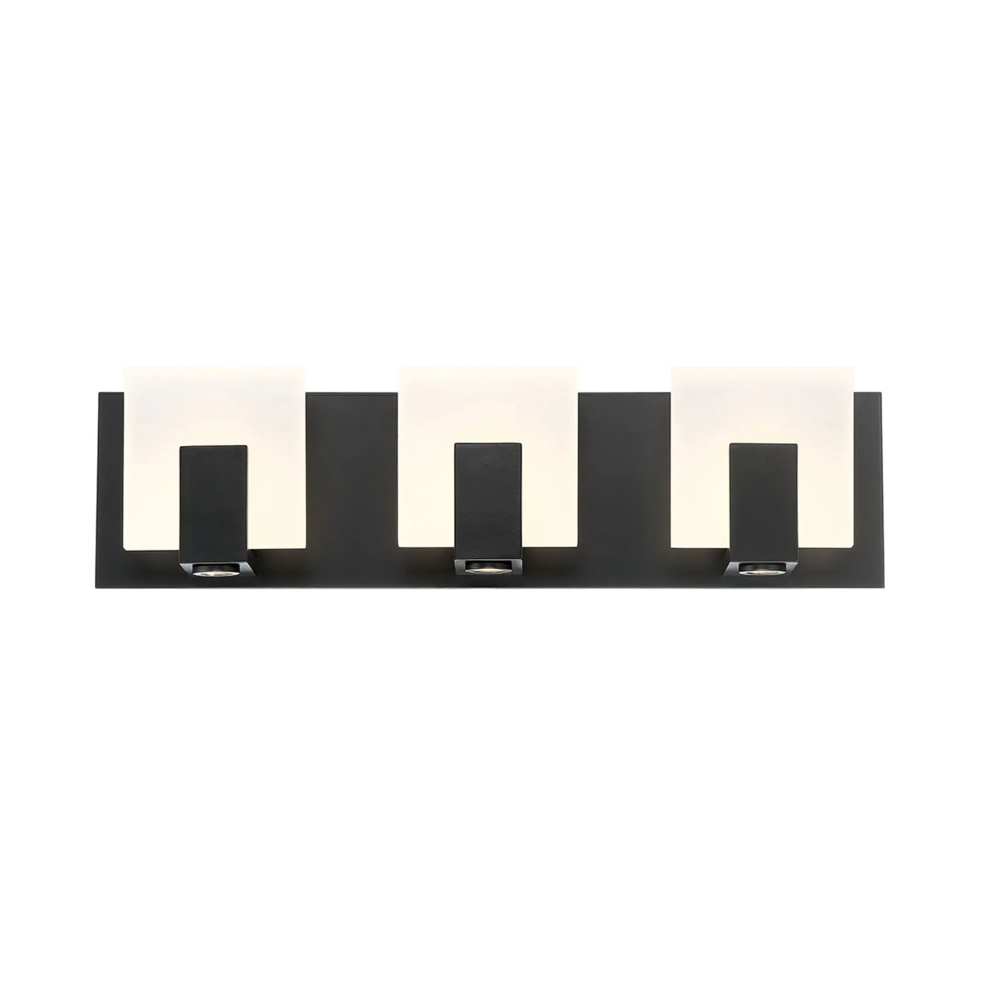 Canmore 3-Light 20" LED Vanity, Black Finish - Bees Lighting