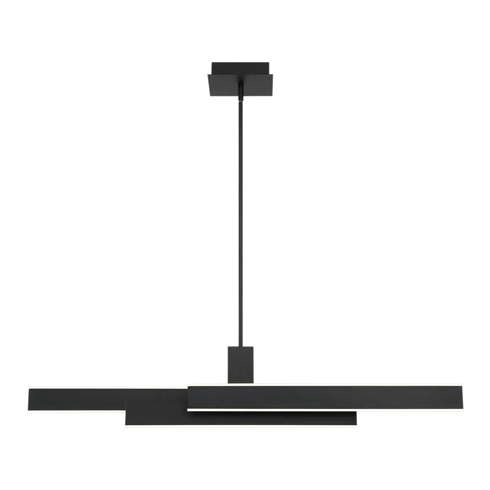Cameno 45" LED Linear Chandelier, Black Finish - Bees Lighting
