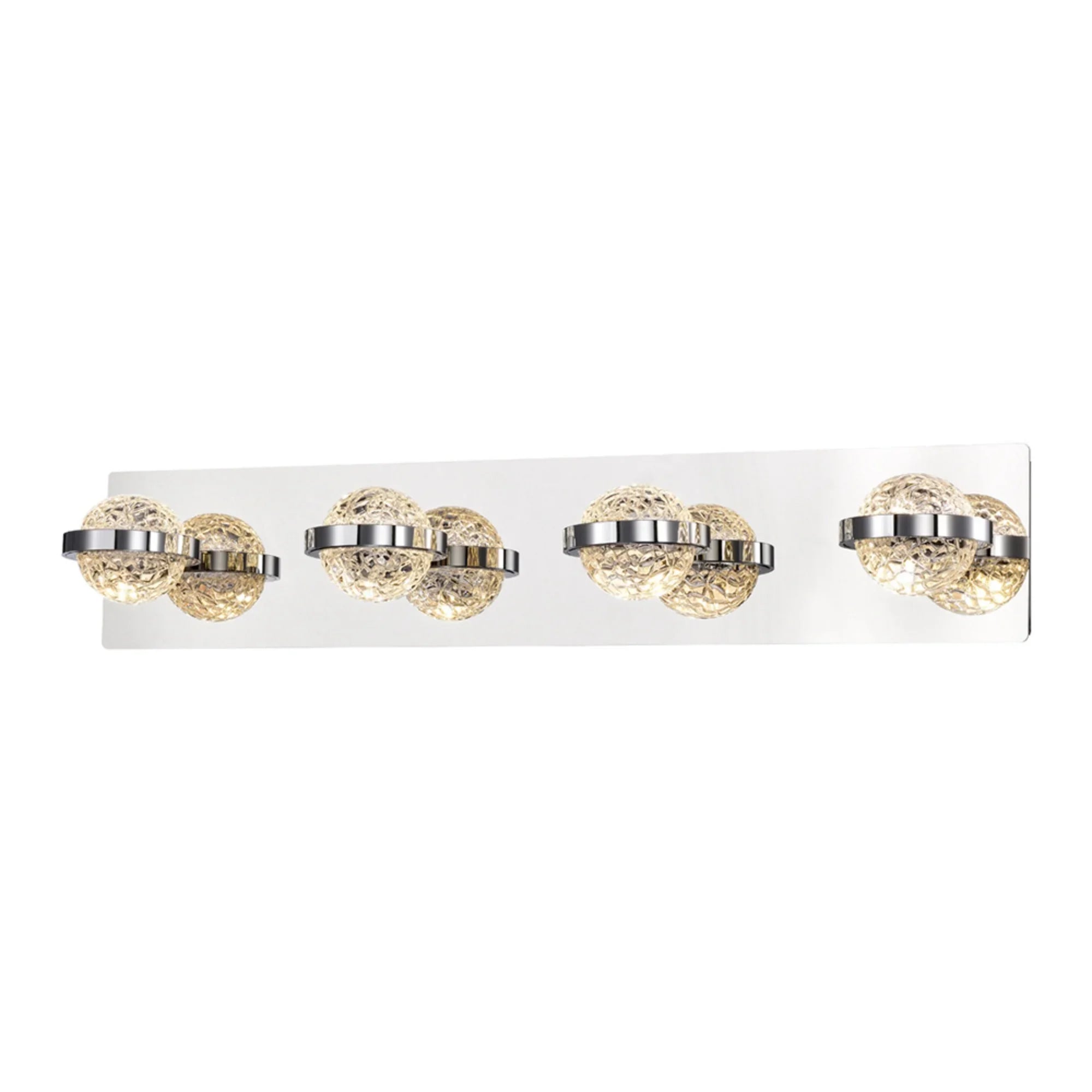 Ryder 4-Light 26" LED Vanity, Chrome Finish - Bees Lighting
