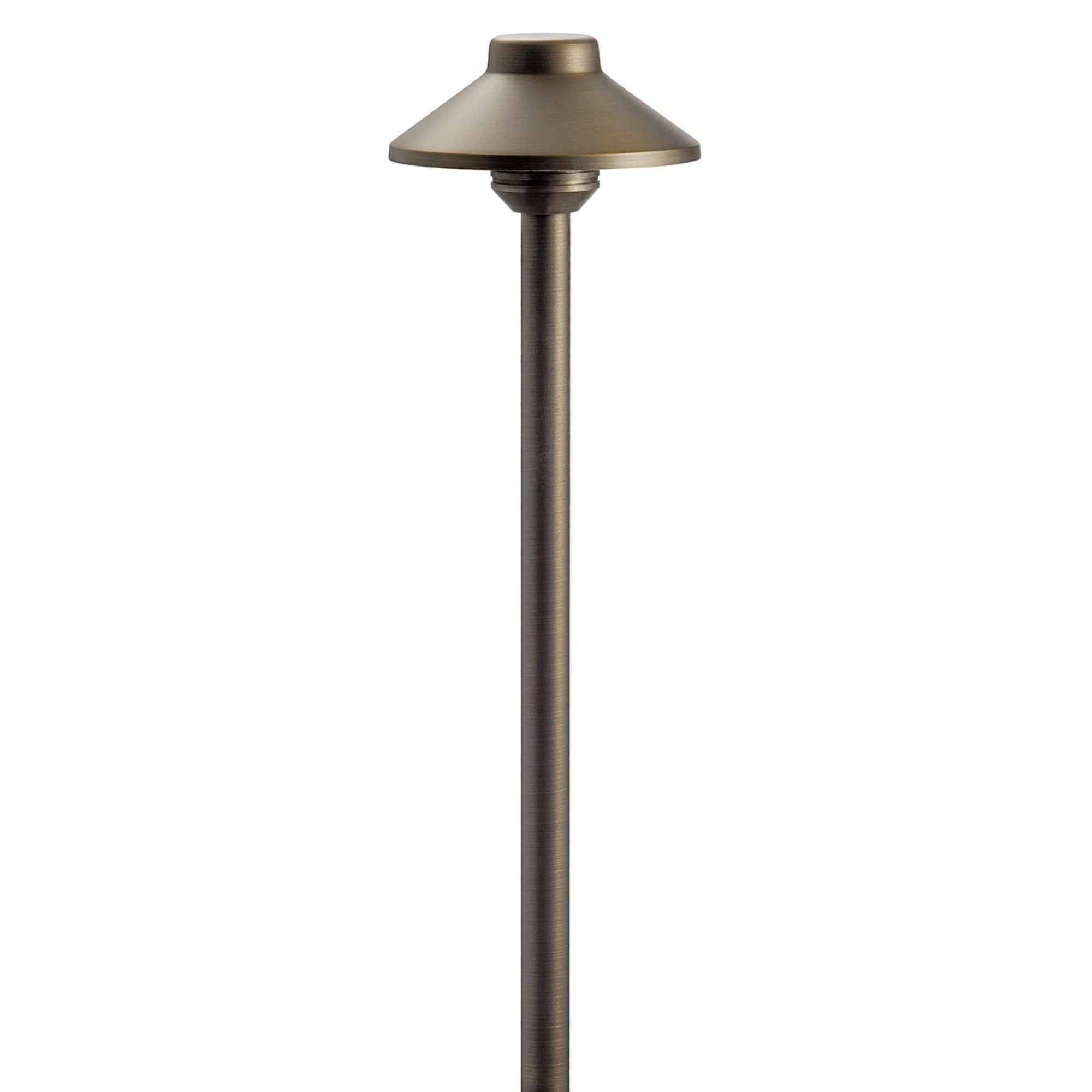 Stepped Dome Path Light, Centennial Brass