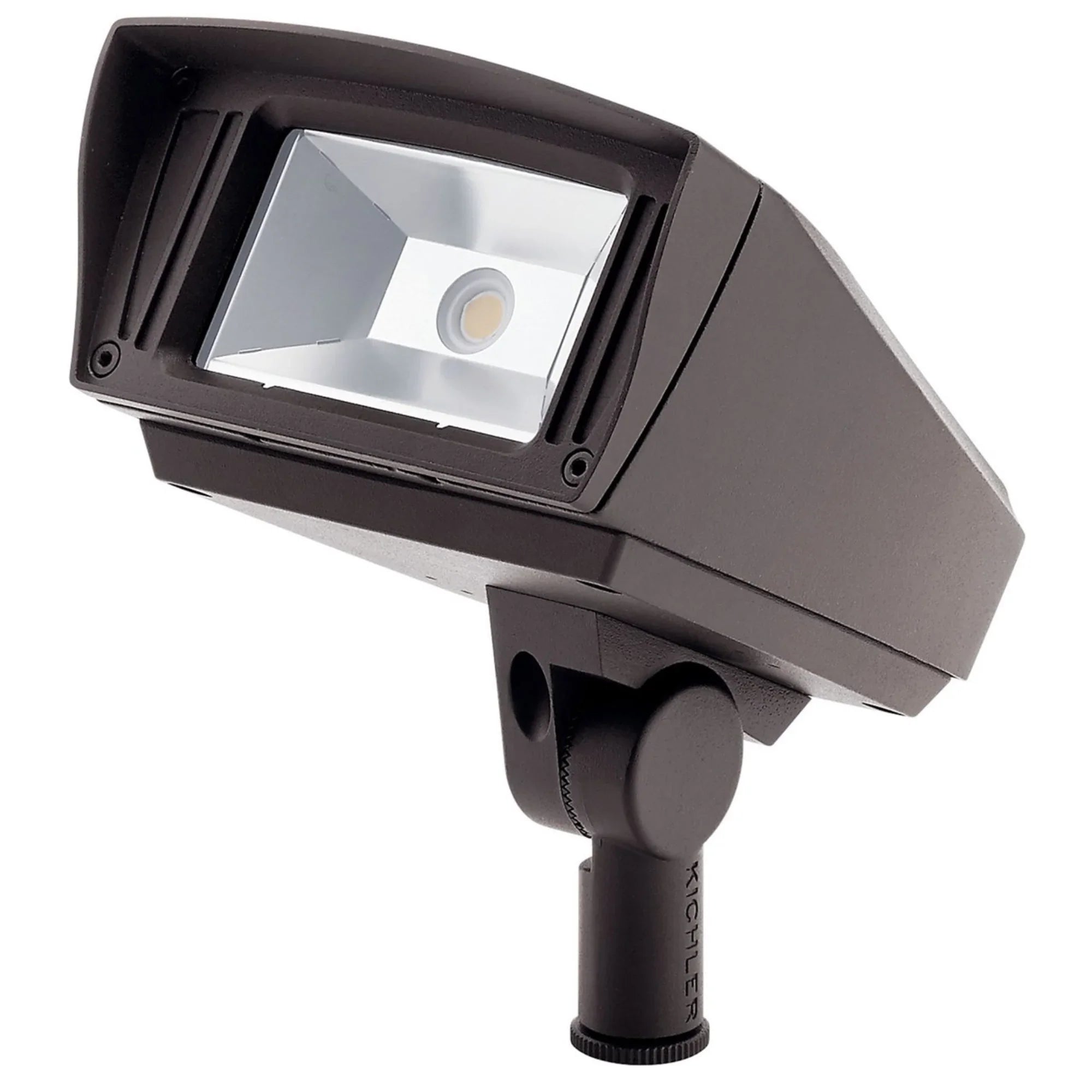 120V LED 3000K Knuckle Mount Commercial Small Flood Light, Textured Architectural Bronze - Bees Lighting