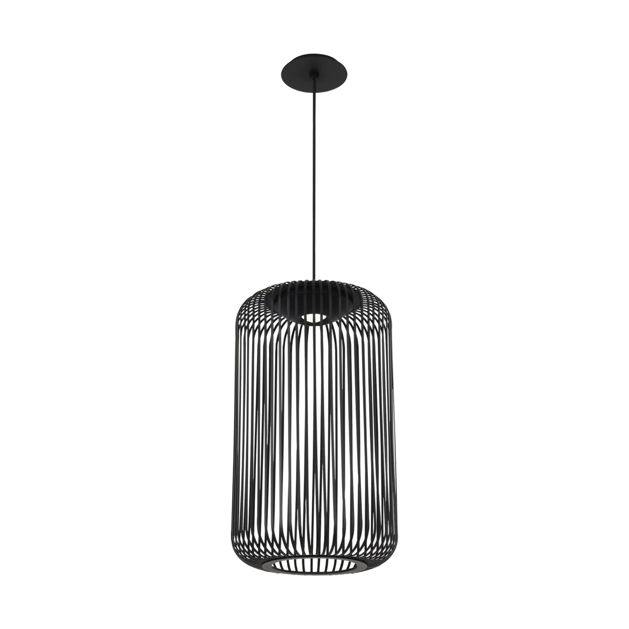 Kai 12" LED Pendant, Nightshade Black Finish - Bees Lighting