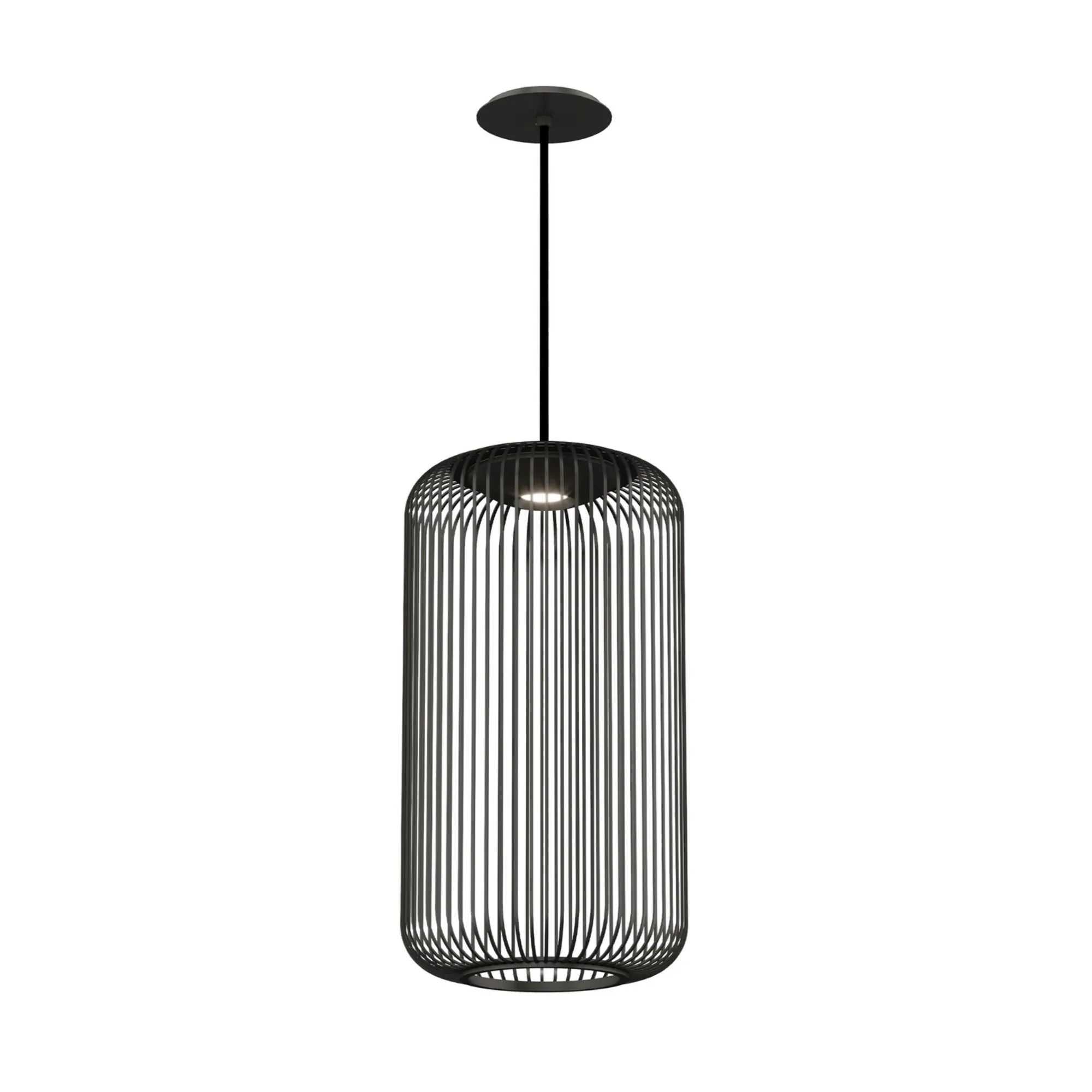 Kai 12" LED Pendant, Nightshade Black Finish - Bees Lighting