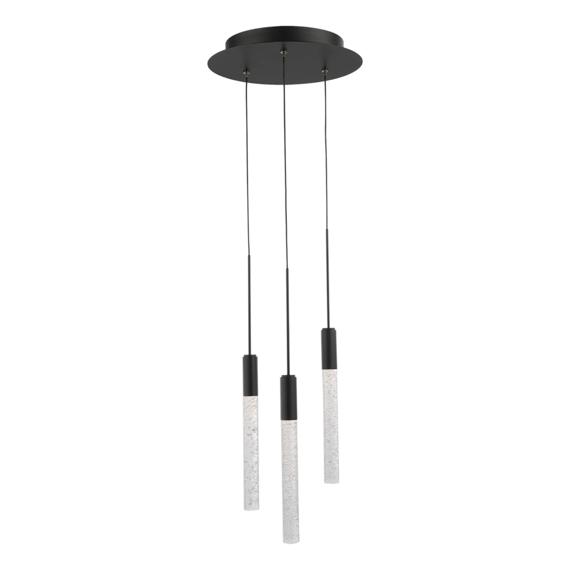 Magic 12" 3-Light LED Pendant, Black Finish - Bees Lighting
