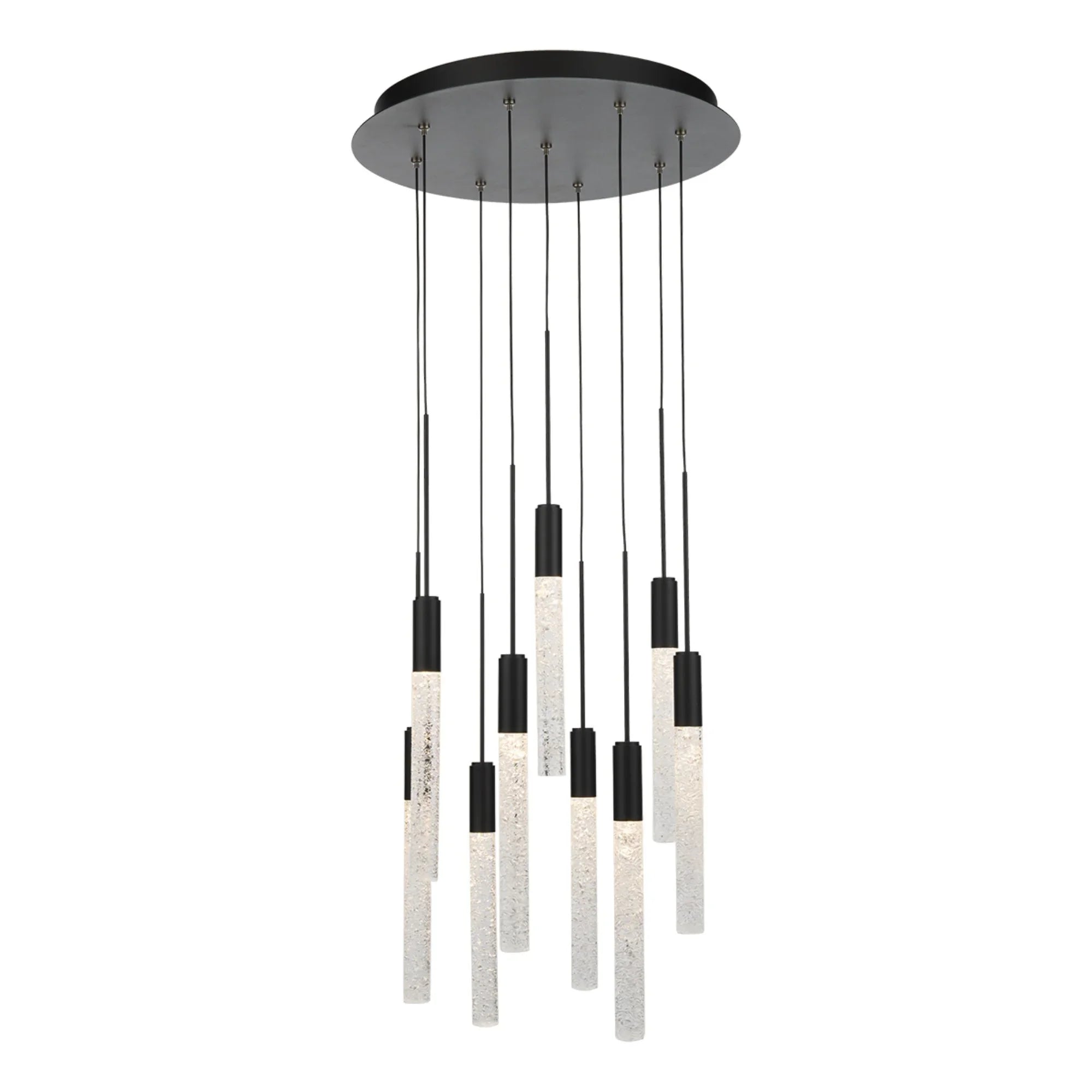 Magic 17" 9-Light LED Pendant, Black Finish - Bees Lighting