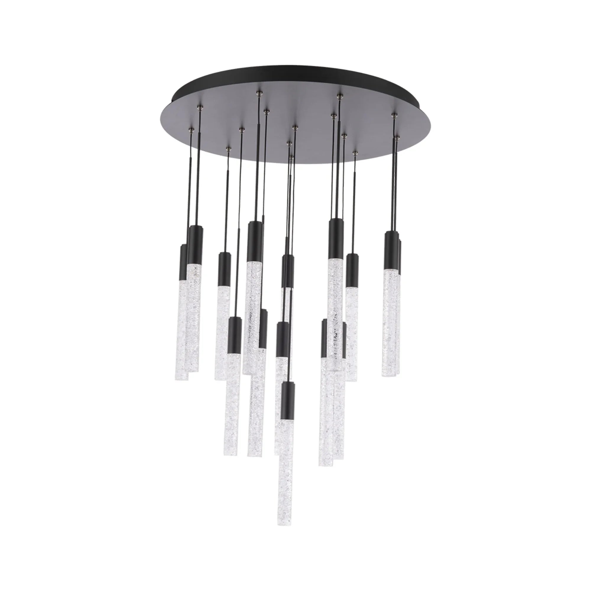 Magic 23" 15-Light LED Pendant, Black Finish - Bees Lighting