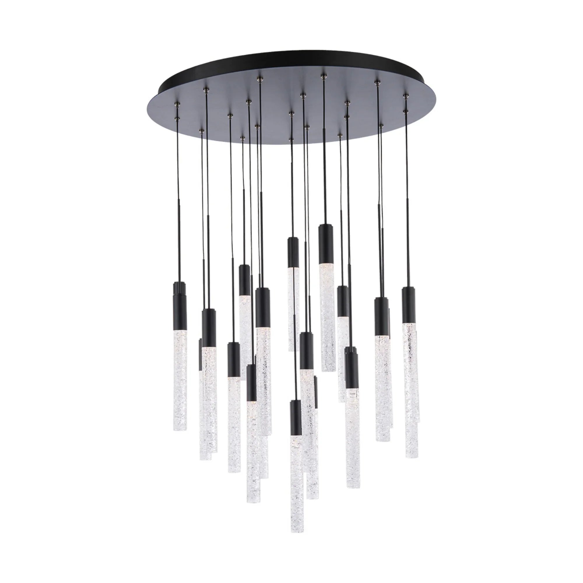 Magic 26" 21-Light LED Pendant, Black Finish - Bees Lighting