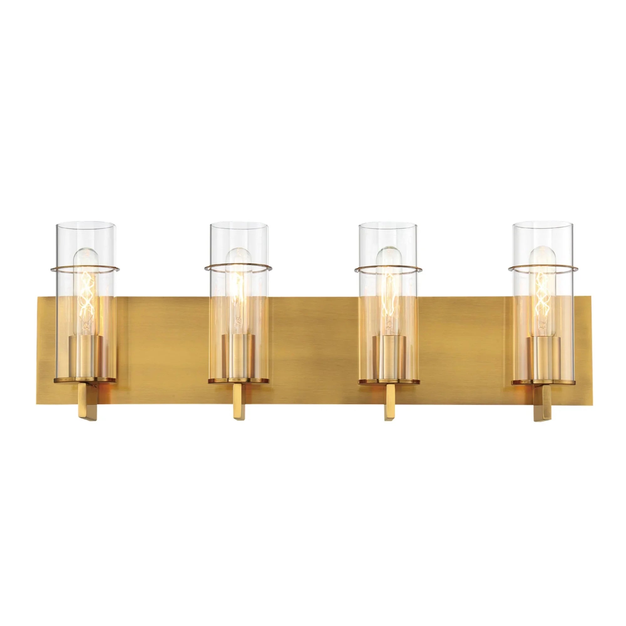 Pista 4-Light 26" Vanity, Gold Finish - Bees Lighting