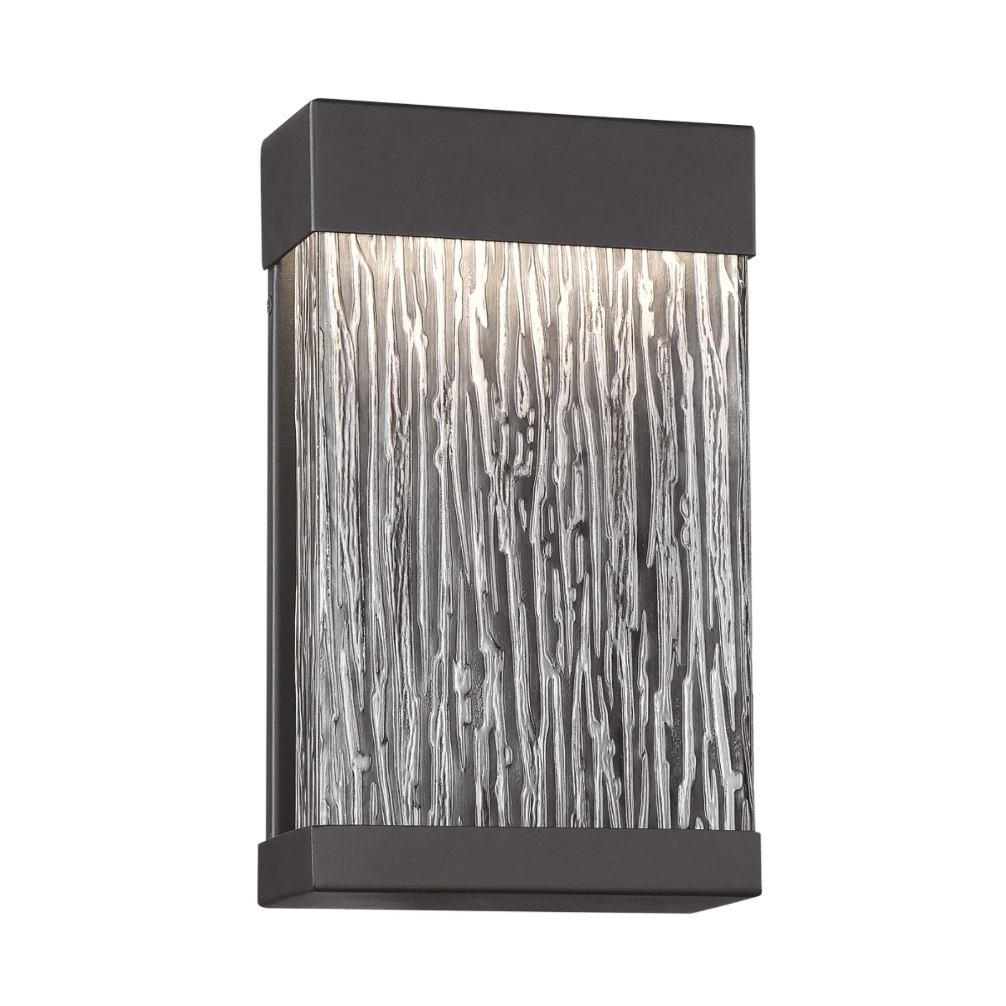 Tiffany 11" LED Outdoor Wall Sconce, Black Finish - Bees Lighting