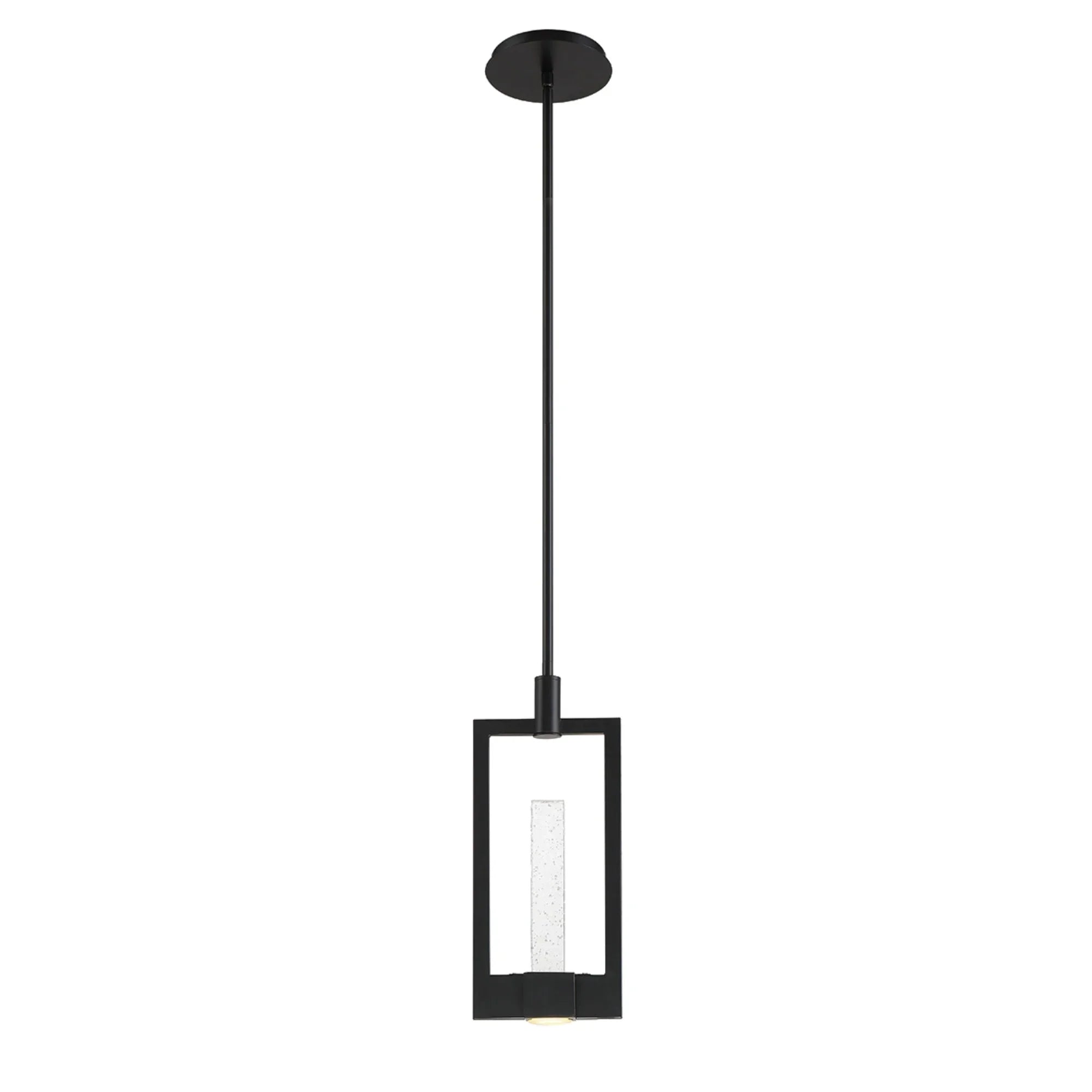 Hanson 2-Light 17" LED Mini Pendant, Black Finish - Bees Lighting