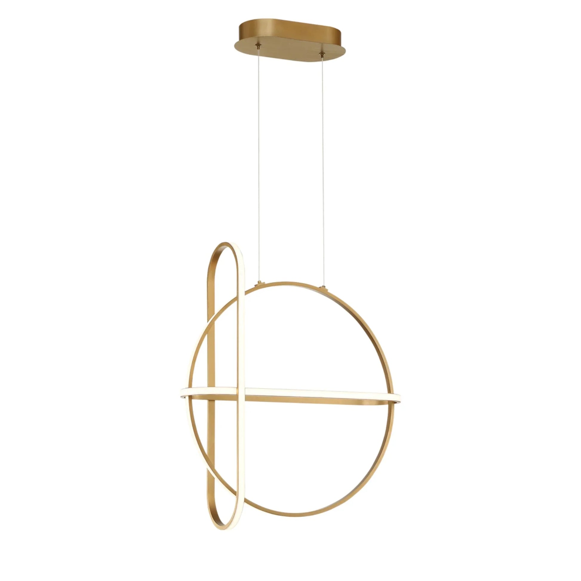 Berkley 3-Light 24" LED Chandelier, Gold Finish - Bees Lighting