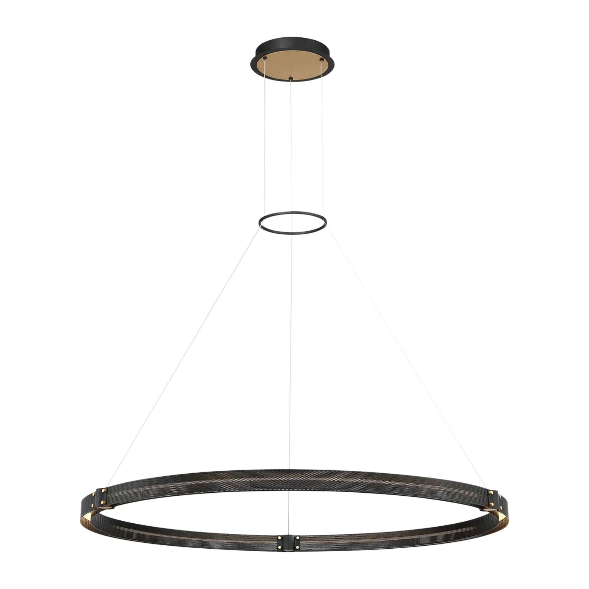 Admiral 48" LED Chandelier, Gold & Black Finish - Bees Lighting