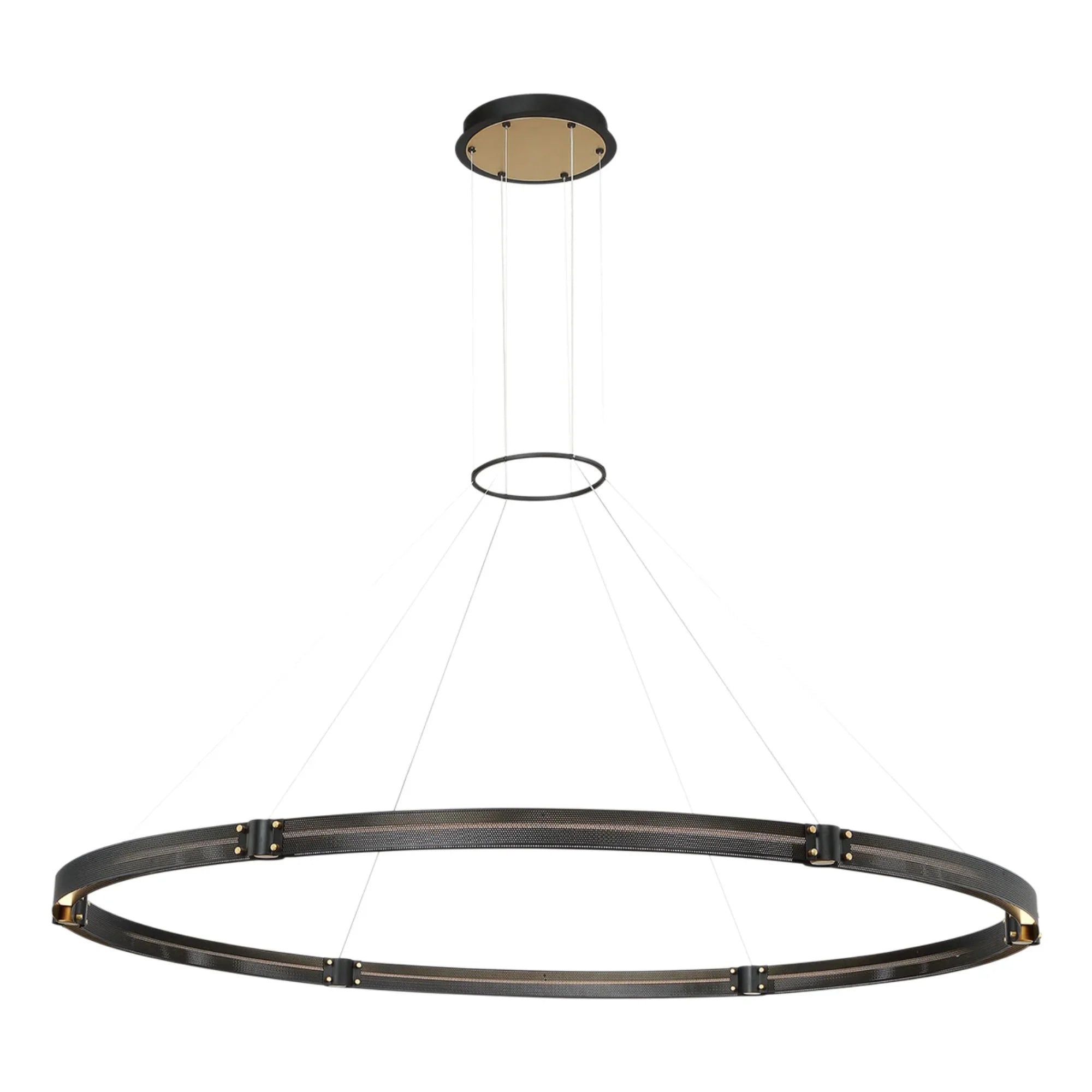 Admiral 62" LED Grand Chandelier, Gold & Black Finish - Bees Lighting