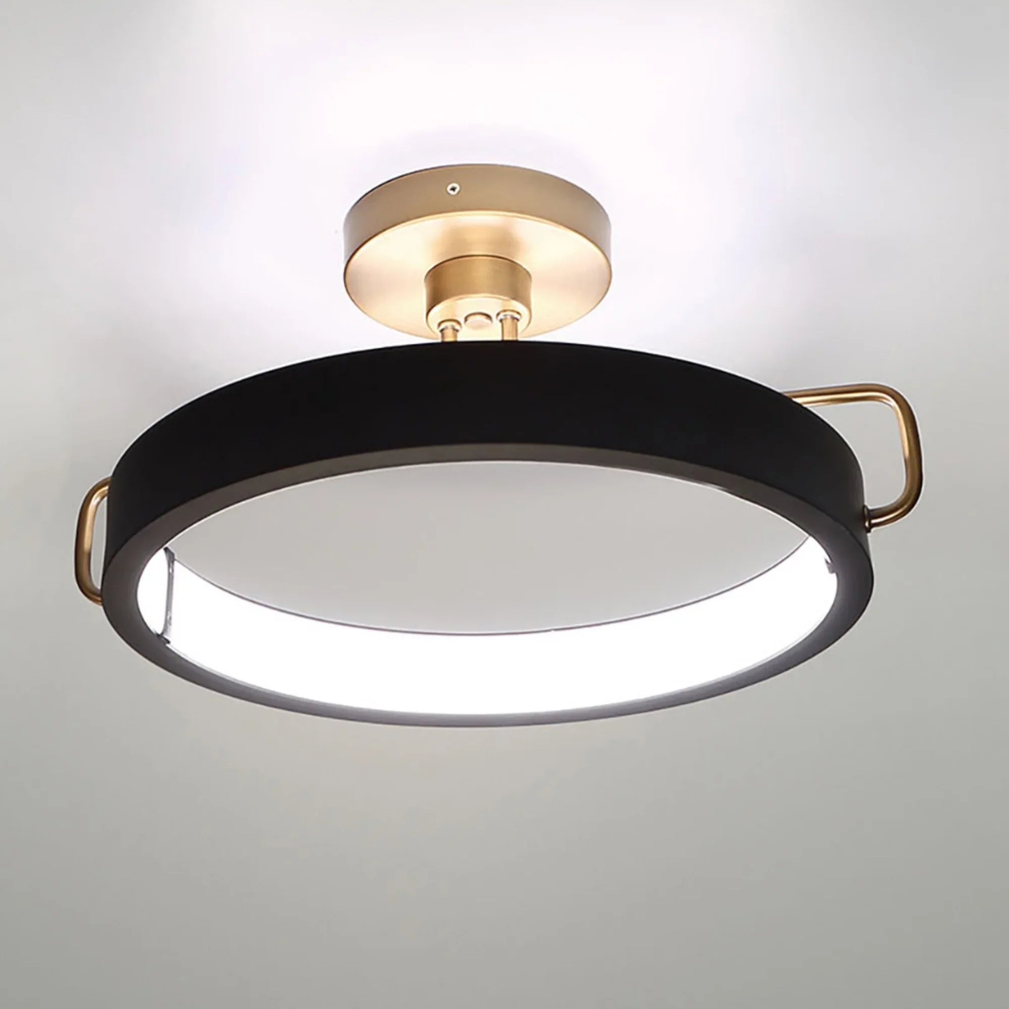 Pemberton 26" LED Pendant, Brass & Black Finish - Bees Lighting