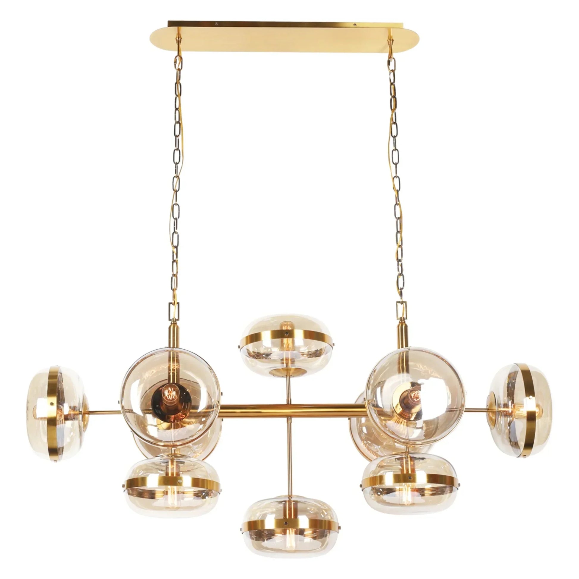Nottingham Chandelier Brass Finish - Bees Lighting
