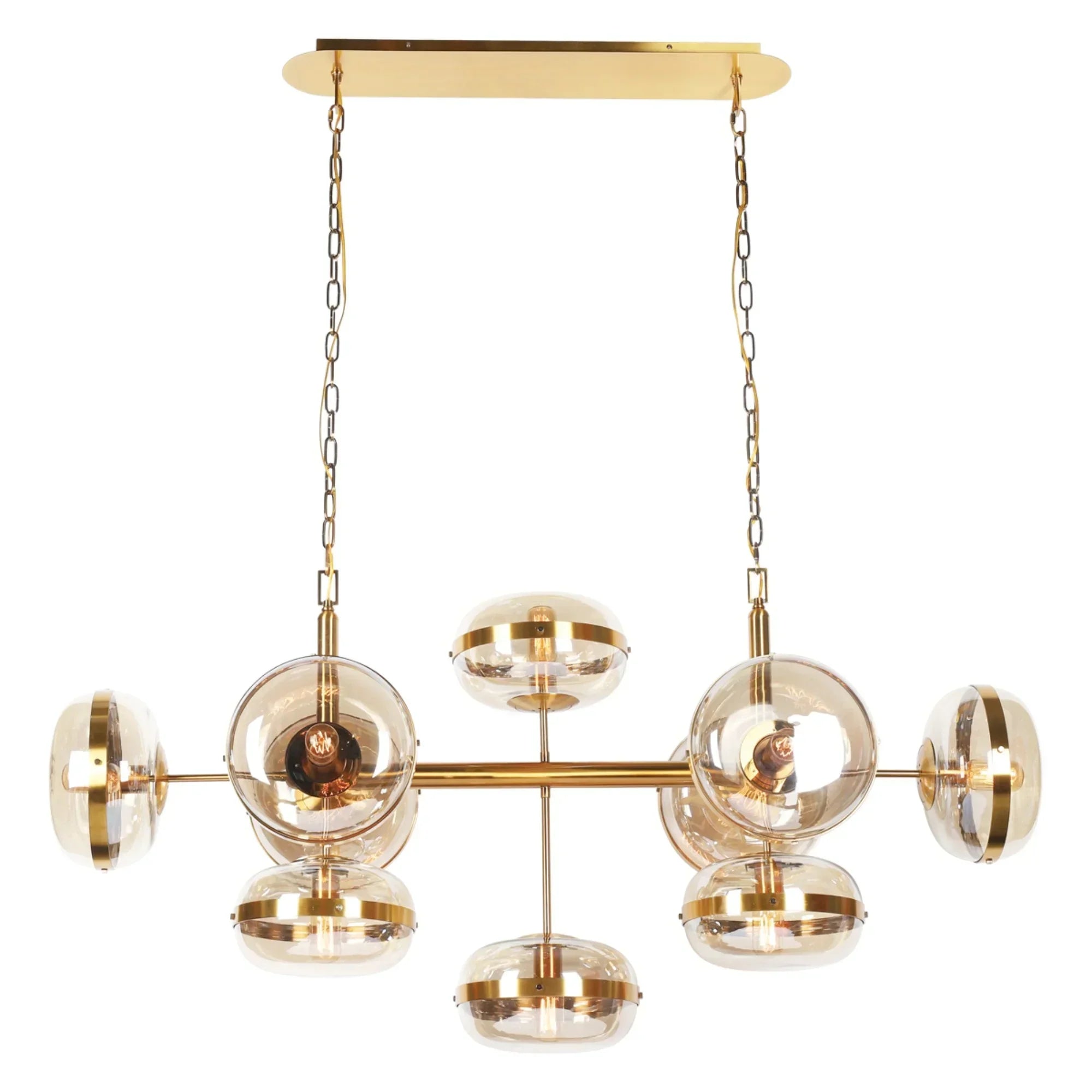 Nottingham Chandelier Brass Finish - Bees Lighting