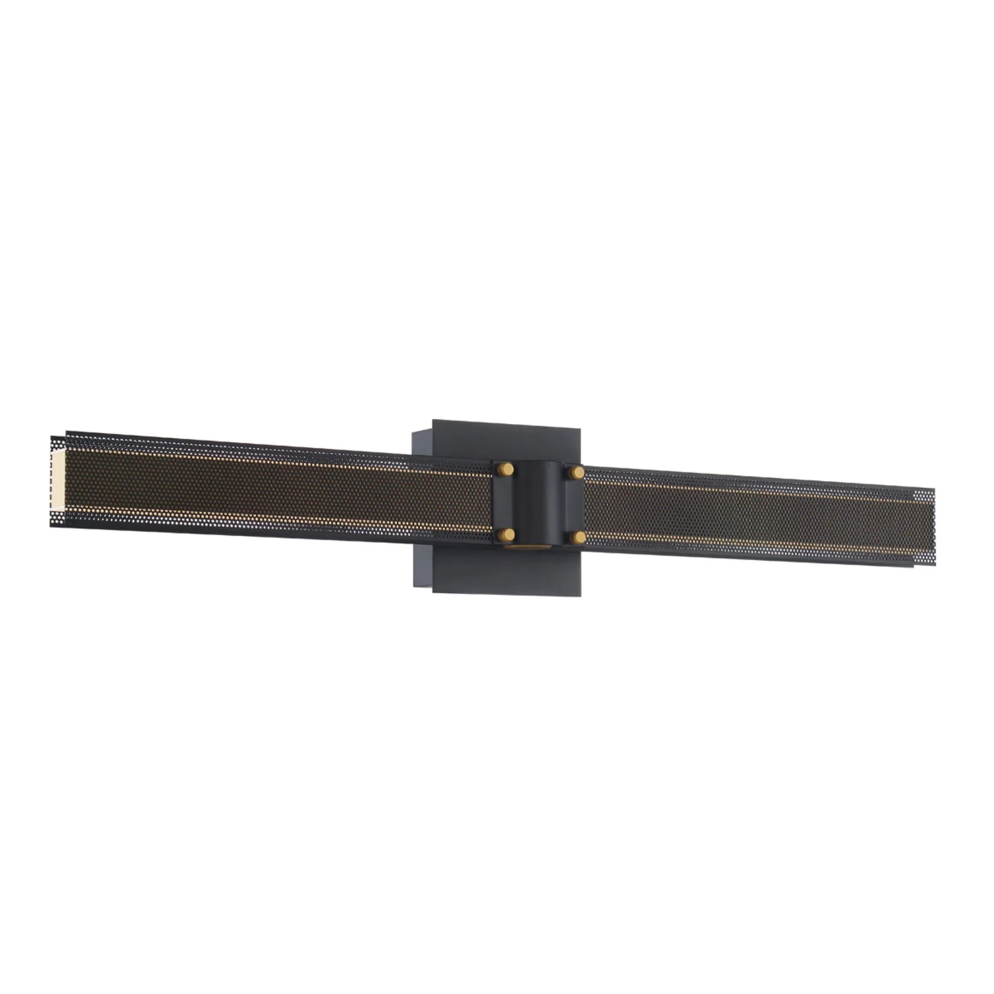 Admiral 28" LED Wall Sconce, Gold & Black Finish - Bees Lighting