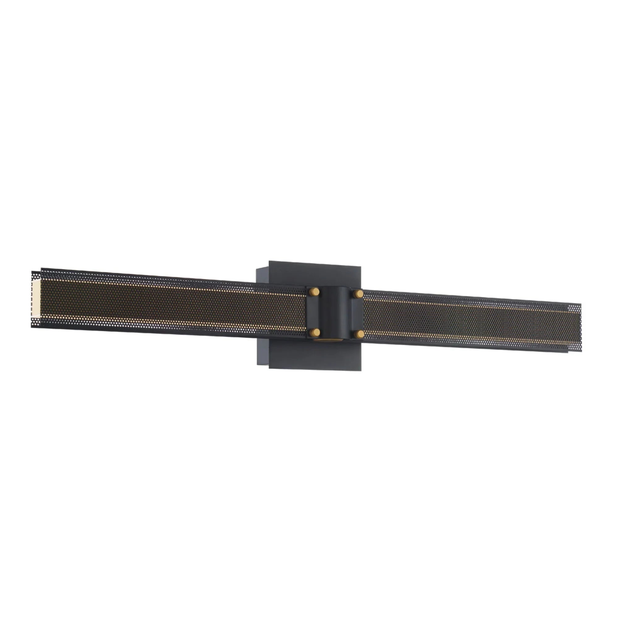 Admiral 28" LED Wall Sconce, Gold & Black Finish - Bees Lighting