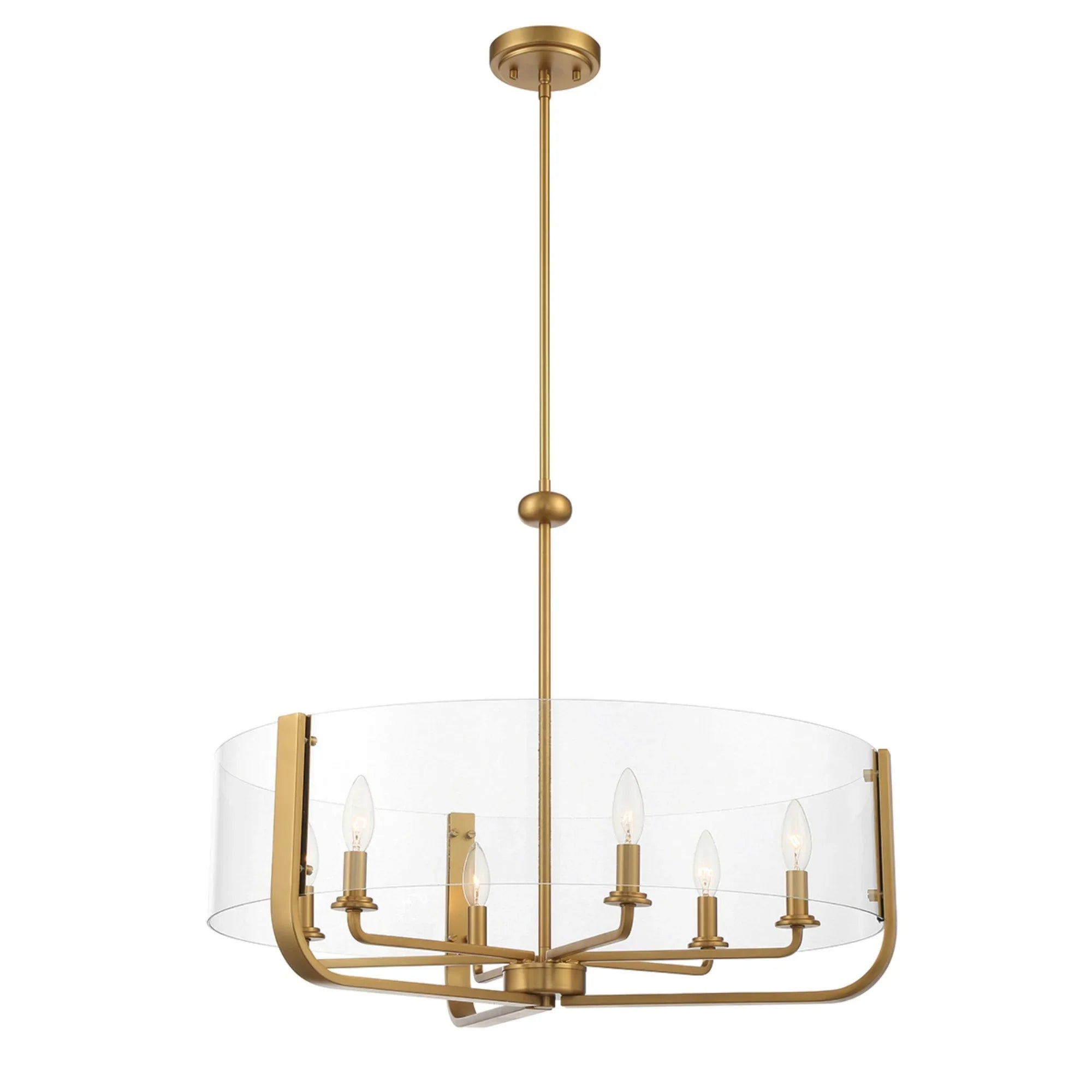 Campisi 6-Light 28" Chandelier, Gold Finish - Bees Lighting