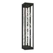 Aerie 30" LED Outdoor Wall Sconce, Silver & Black Finish - Bees Lighting